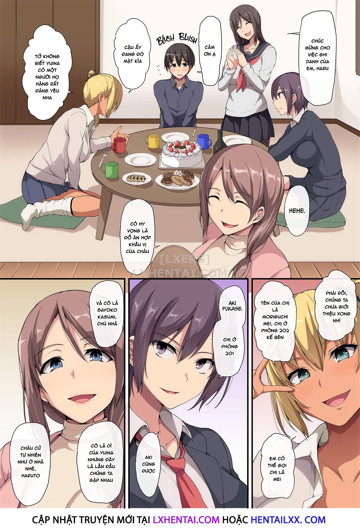 Đọc truyện hentai Lovey-Dovey Sex Life With Older Ladies - Losing My Virginity To a Harem - Oneshot