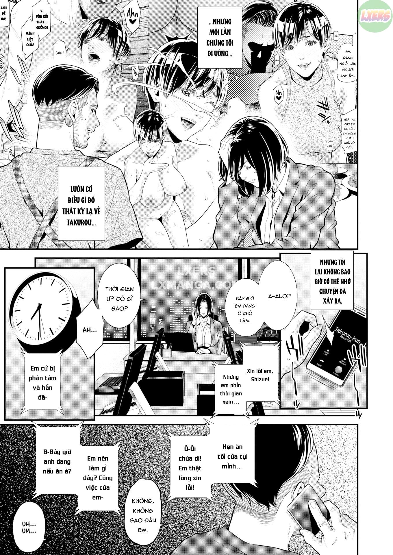 Đọc truyện hentai Cấp dưới được vợ đưa về nhà hóa ra lại là bạn gái cũ - Chap 2 ~Turn Shizue~ | END