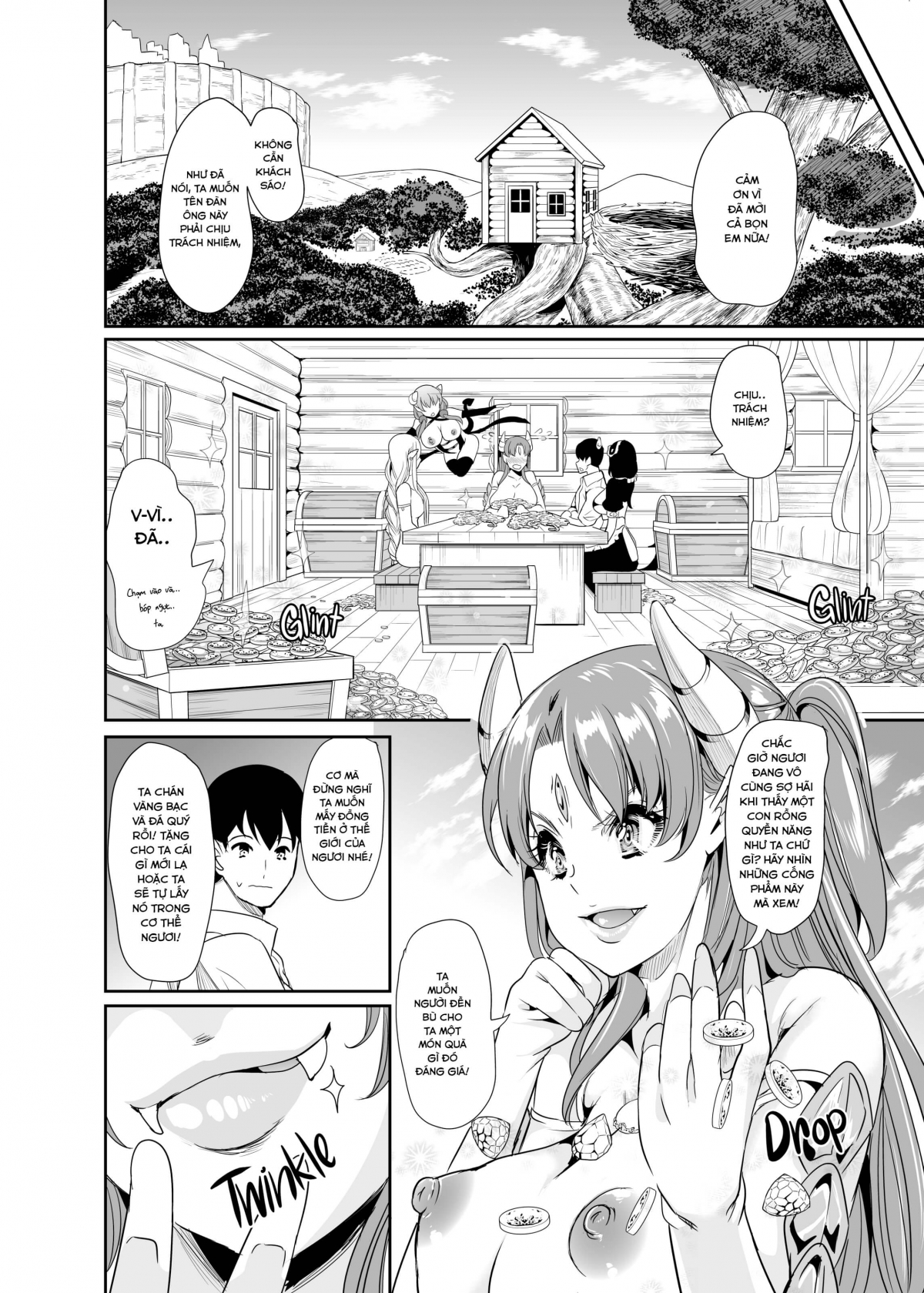 Đọc truyện hentai Dàn Harem tại dị giới - Chap 2(A)