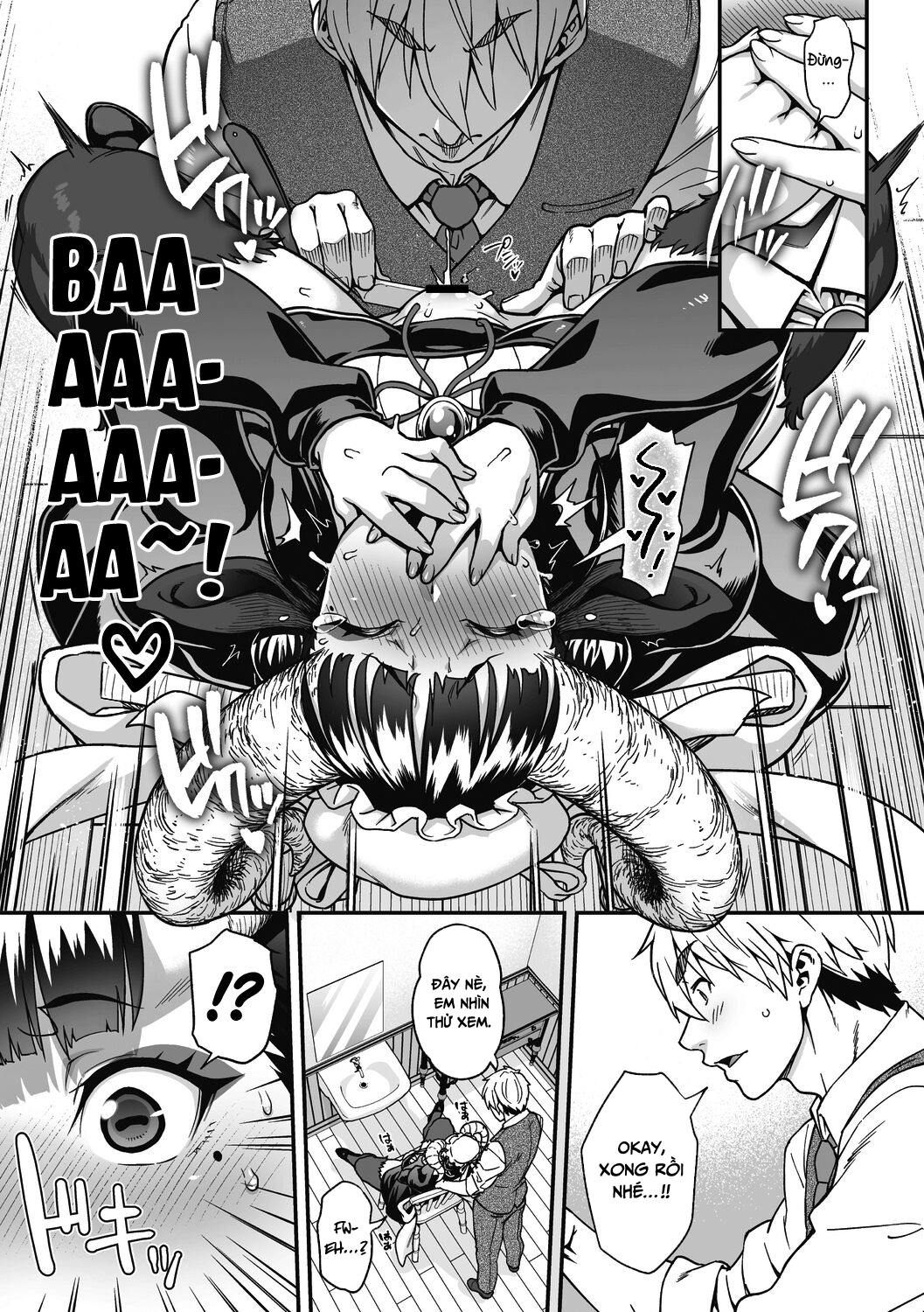 Đọc truyện hentai Chuyện tình lãng mạn của cô hầu gái lắm lông - Oneshot