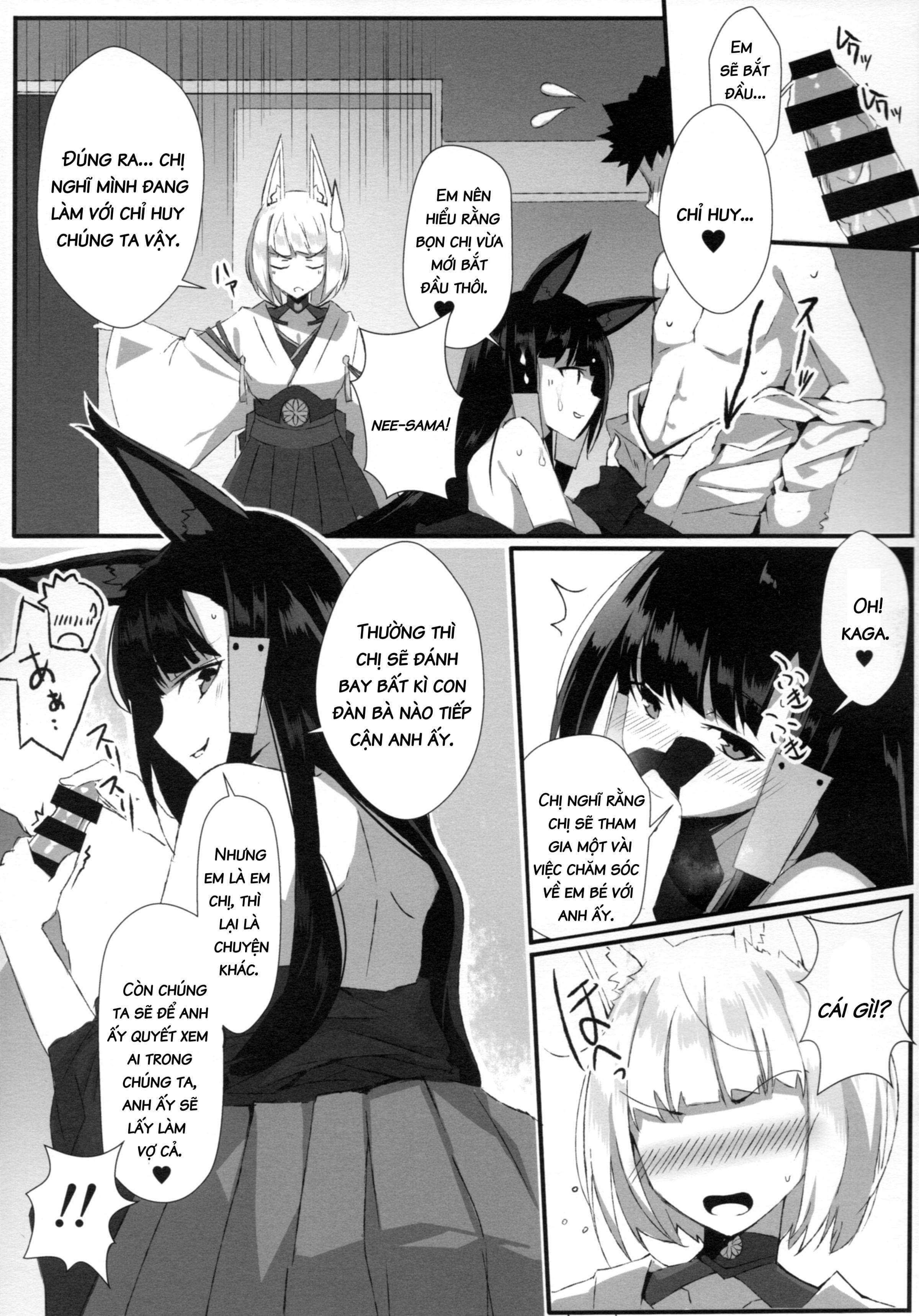 Đọc truyện hentai The Sakura Empire's Crimson and White Affair (Azur Lane) - Oneshot