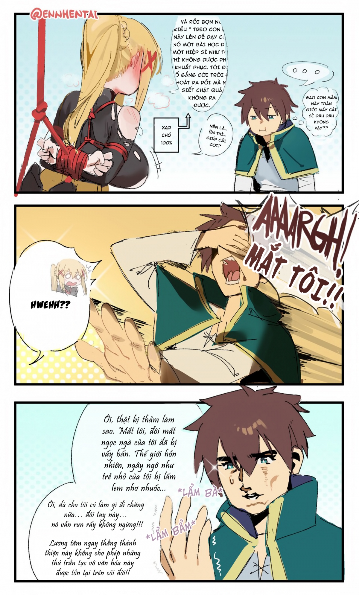 Đọc truyện hentai Trừng phạt Darkness - Đụ em Darkness dâm dục