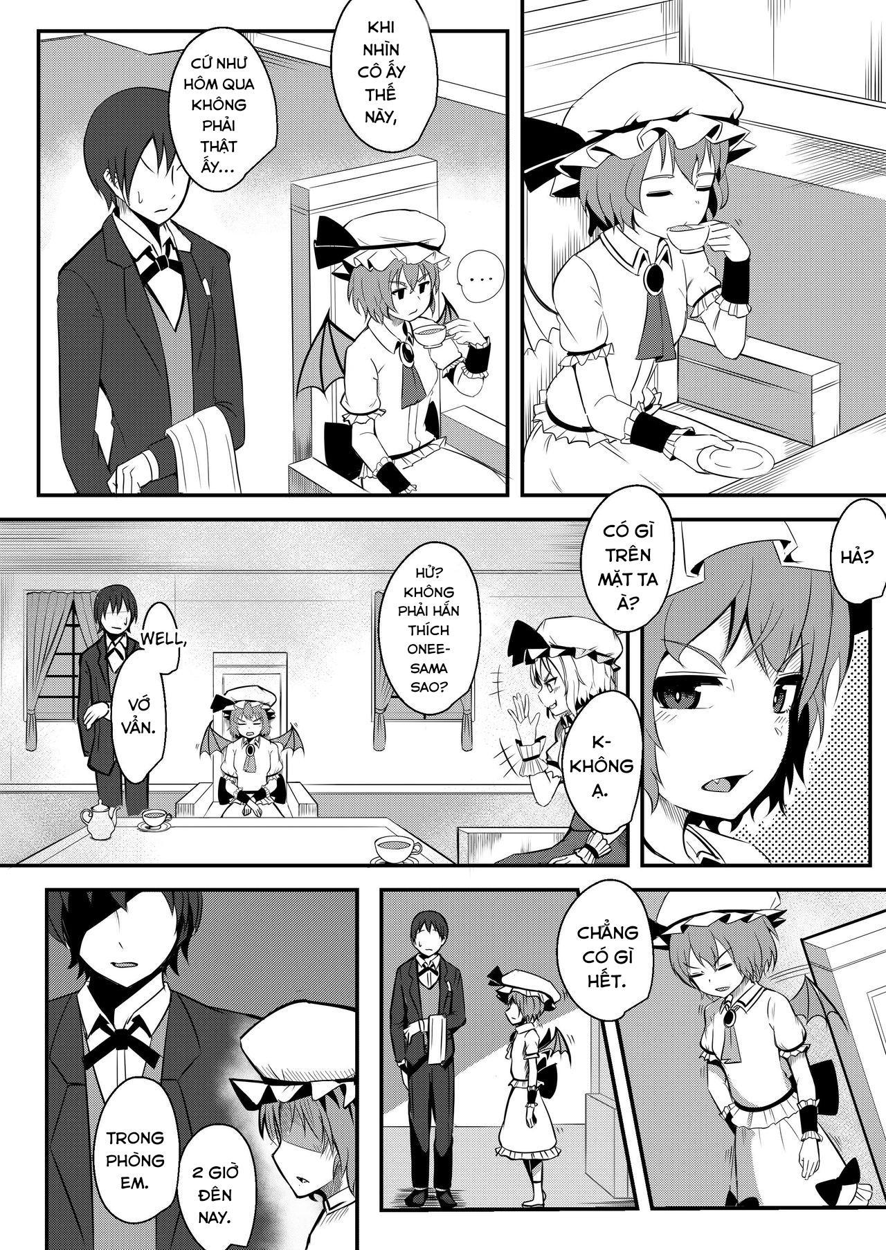 Đọc truyện hentai Kyuuketsu Reijou to Geboku Shitsuji (Touhou Project) - Oneshot