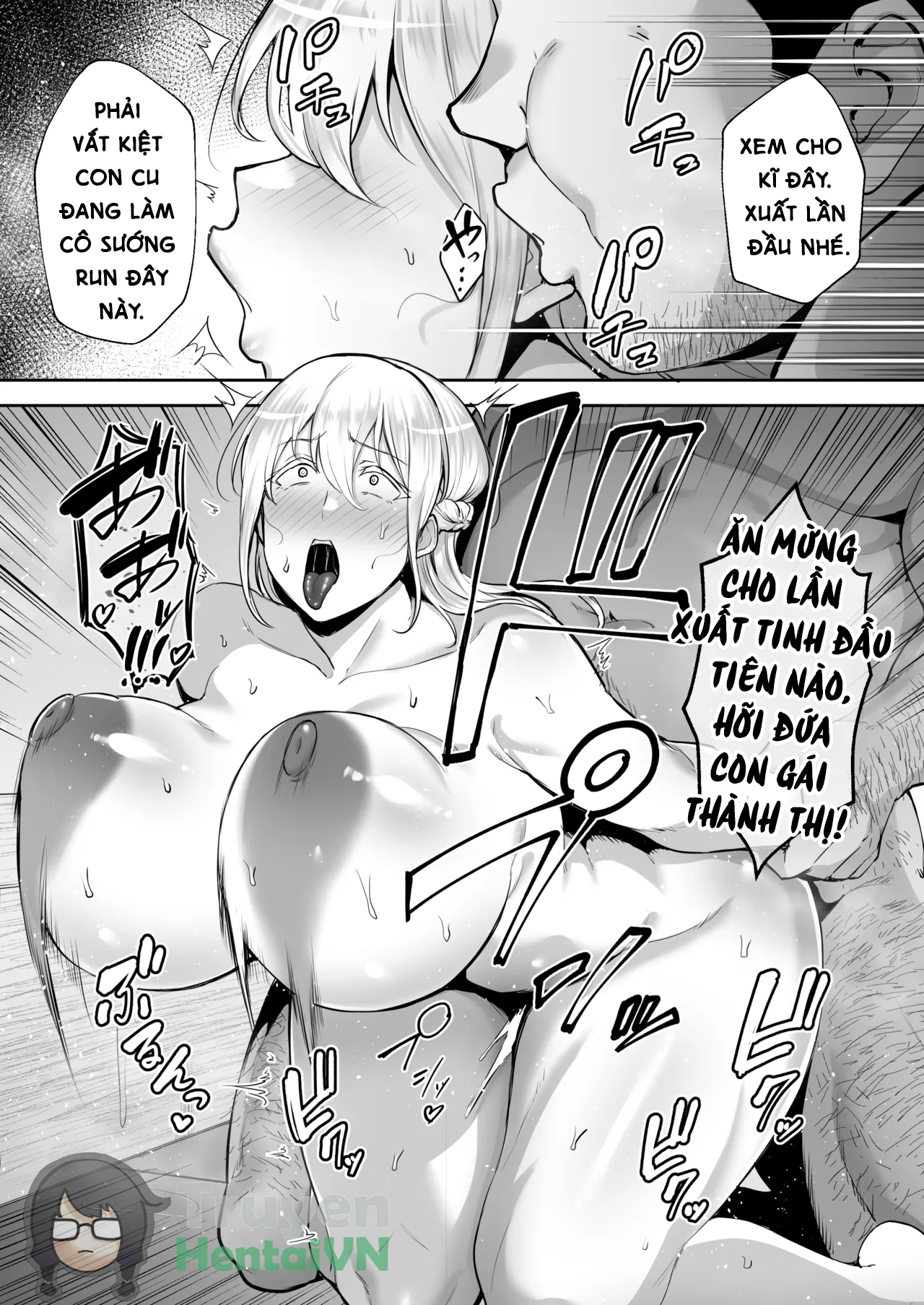 Đọc truyện hentai Cộ gái tóc vàng ngực bự và chú - Oneshot