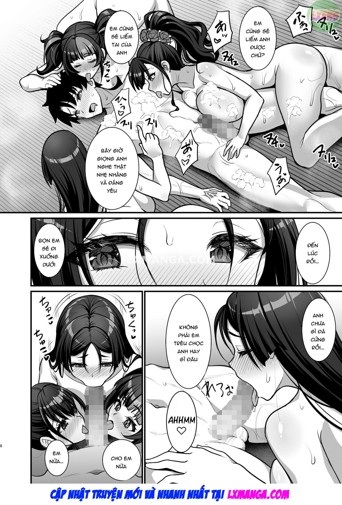 Đọc truyện hentai Heian Girls 4P Nhà tắm gợi cảm Chơi - Oneshot