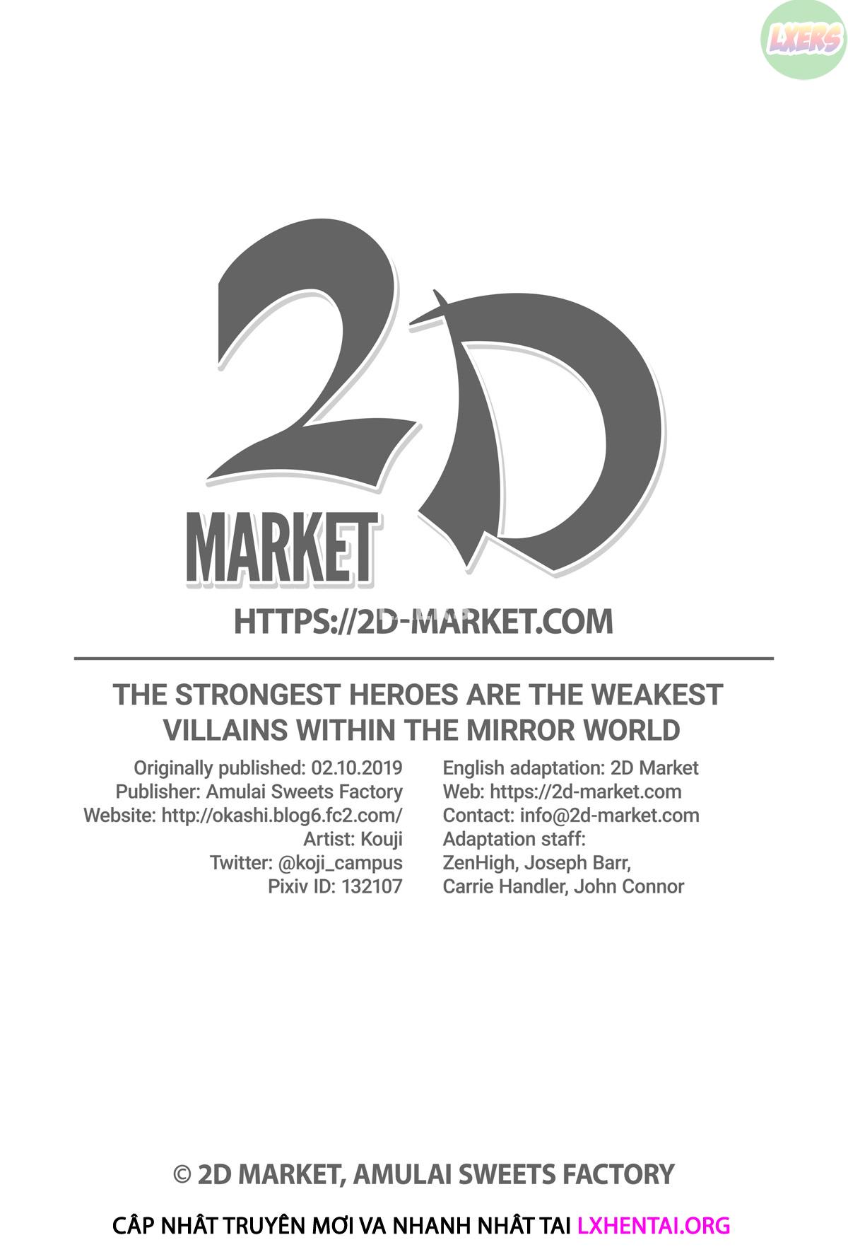 Đọc truyện hentai Saikyou no Seigi no Hero wa Kagami no Naka de wa Saijaku no Kaijin - Oneshot