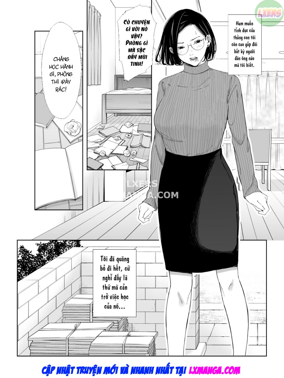 Đọc truyện hentai Okaa-san de Gaman Shinasai - Patient with mother - Oneshot