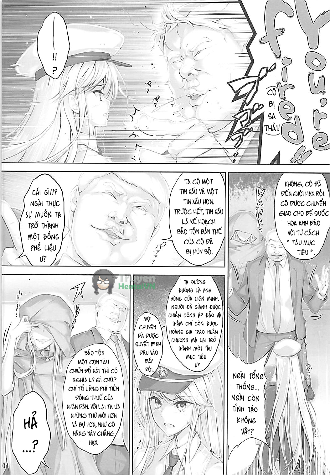 Đọc truyện hentai Saikyou Kuubo no Enpri-sama mo Gisou o Hazuseba Chuunen Yamatohou no Hyoutekikan - Oneshot