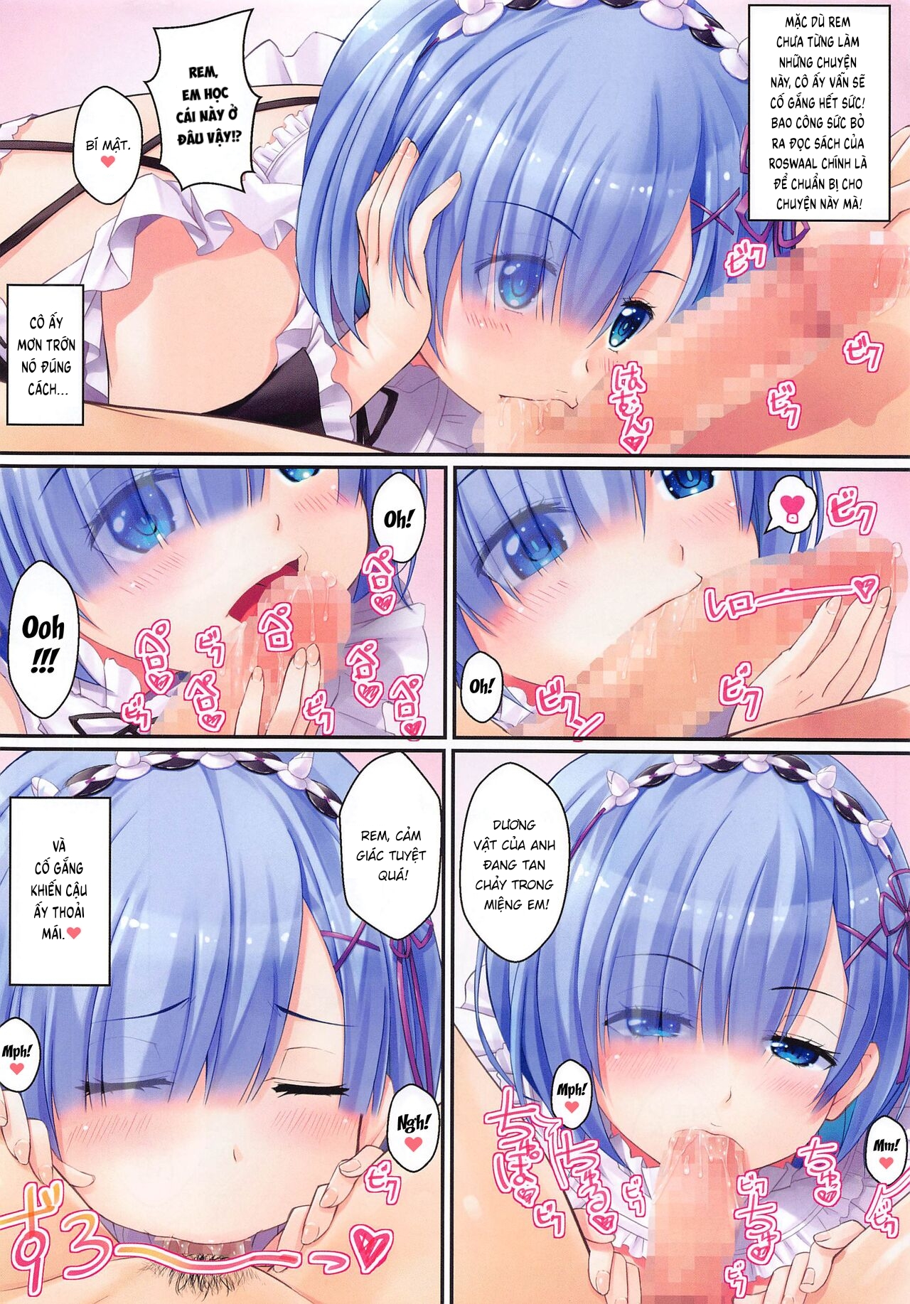 Đọc truyện hentai Rem no Ecchi na Gohoushi - Oneshot