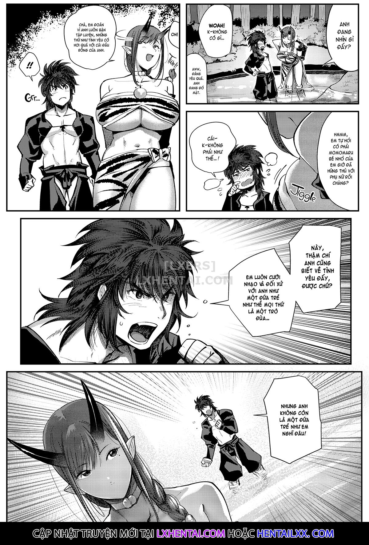 Đọc truyện hentai The Oni and the Fresh Peach - Chap 1