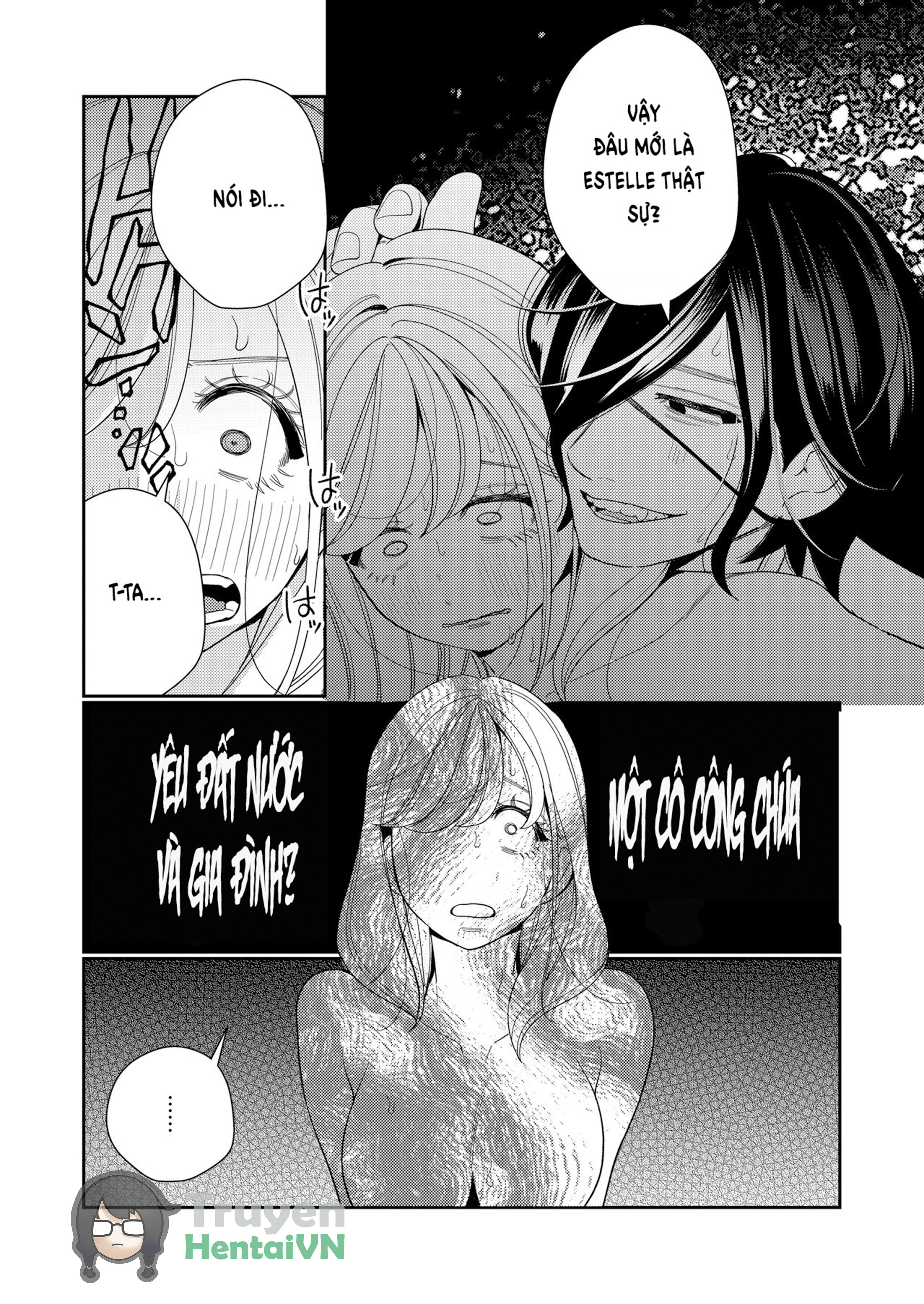 Đọc truyện hentai Seijo wa Tekikoku no Ou ni Otosareru - Oneshot