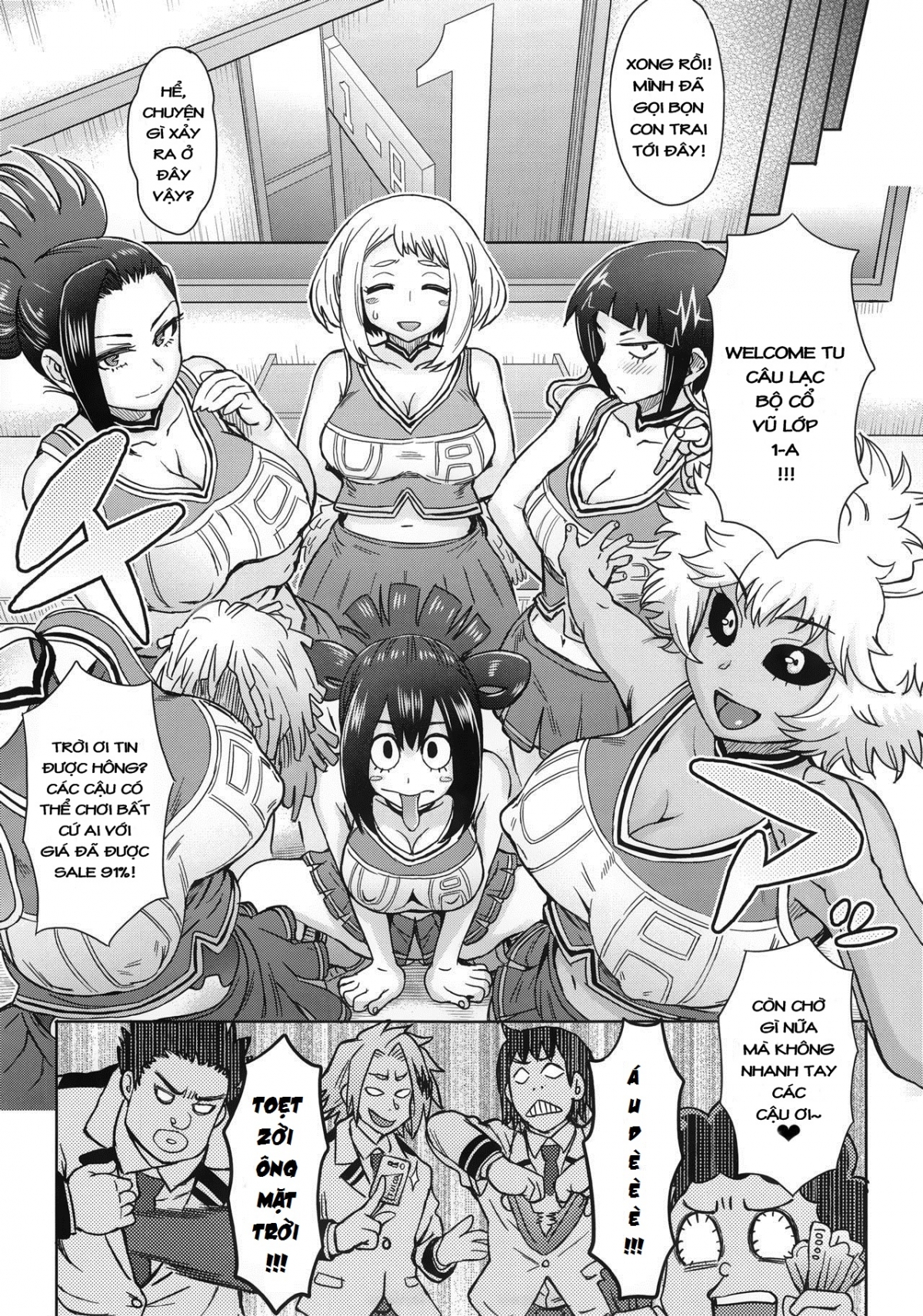 Đọc truyện hentai Phía sau một cô gái trong nghành đụ dạo... (Boku no Hero Academia) - Oneshot