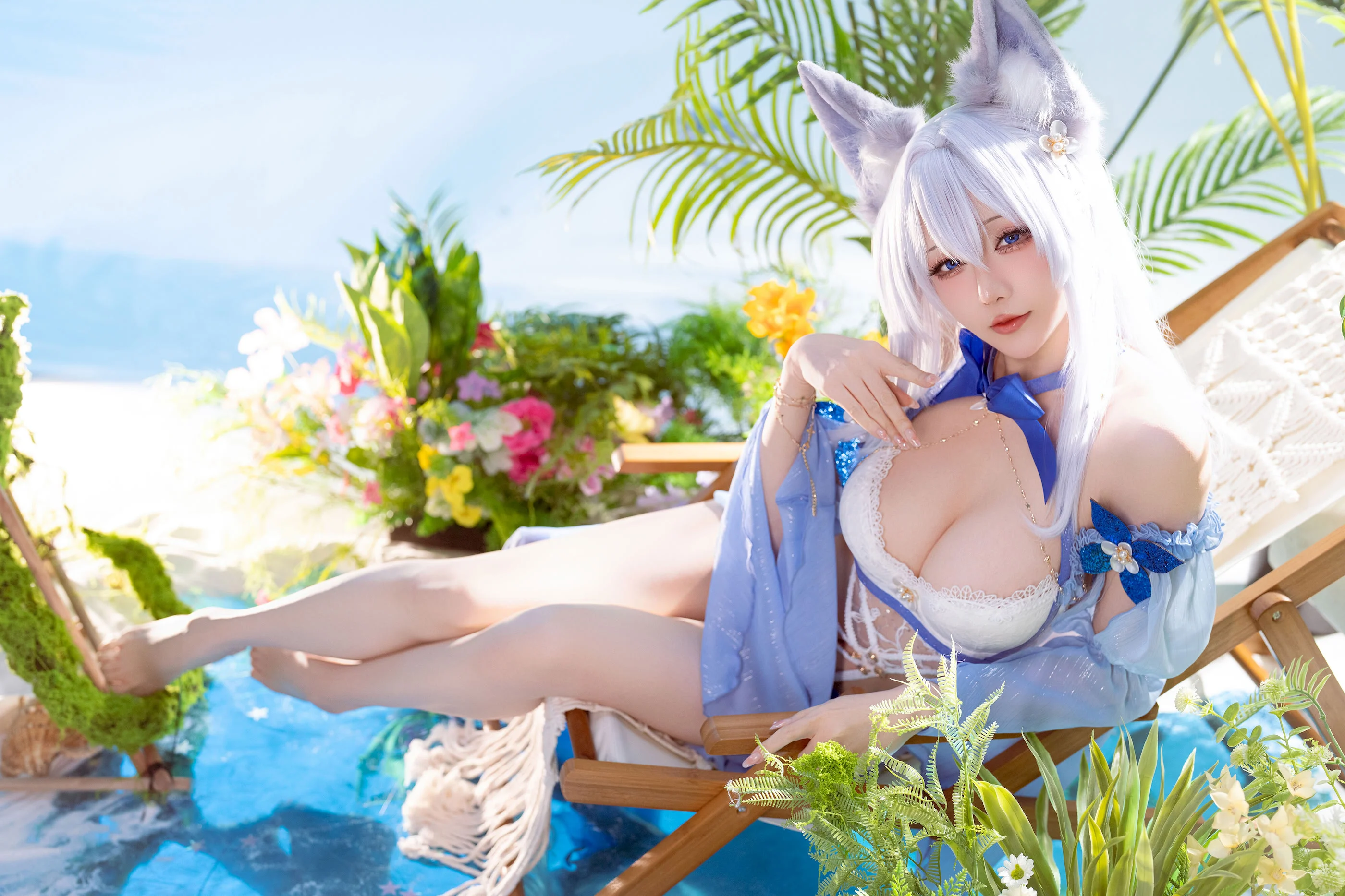 Đọc truyện hentai Tuyển tập Albums siêu phẩm Cosplay - Chap 1395 - Star's Lingering - Azur Lane Shinano Swimsuit