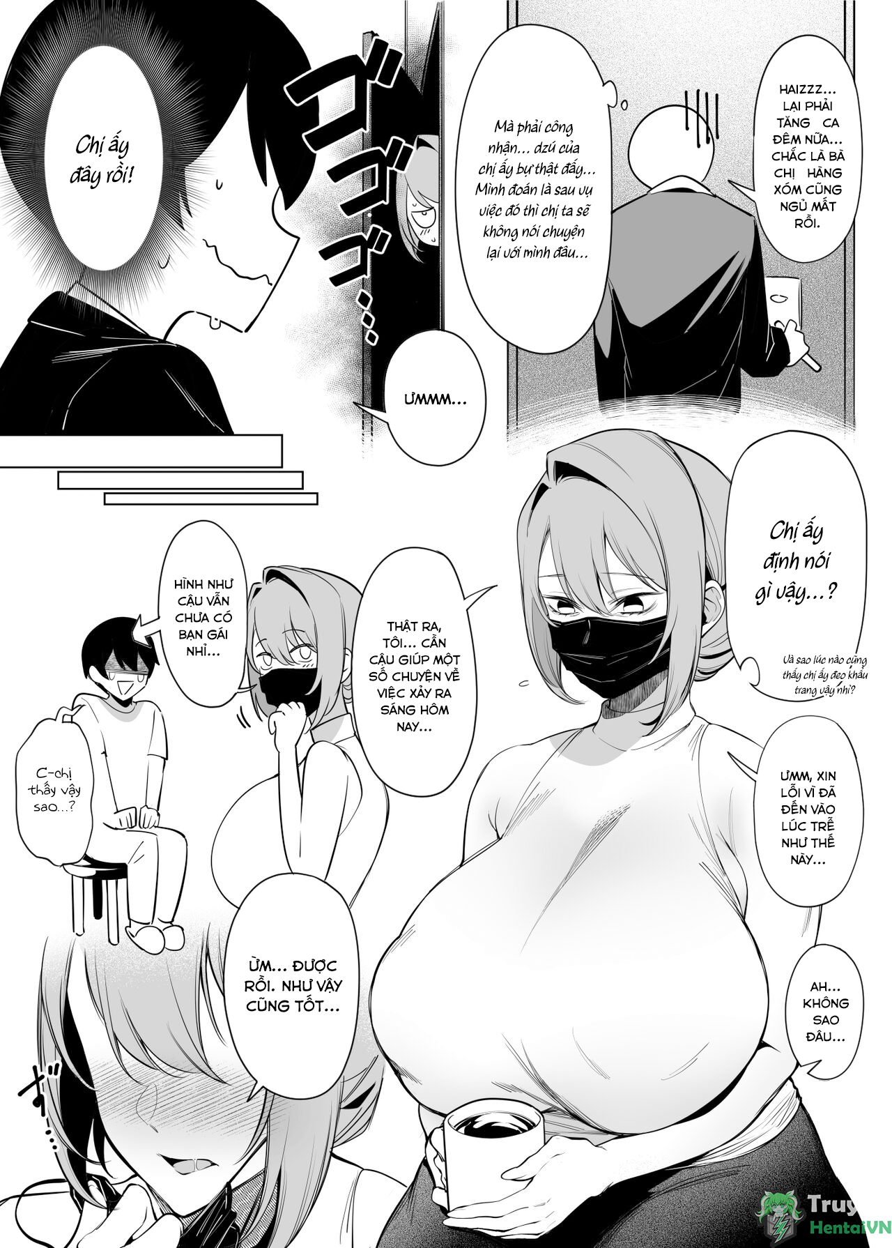 Đọc truyện hentai Otonari-san wa Yami Soshiki ni Nikutai Kaizou sareta Moto Seigi Sentai Member deshita - Chap 1