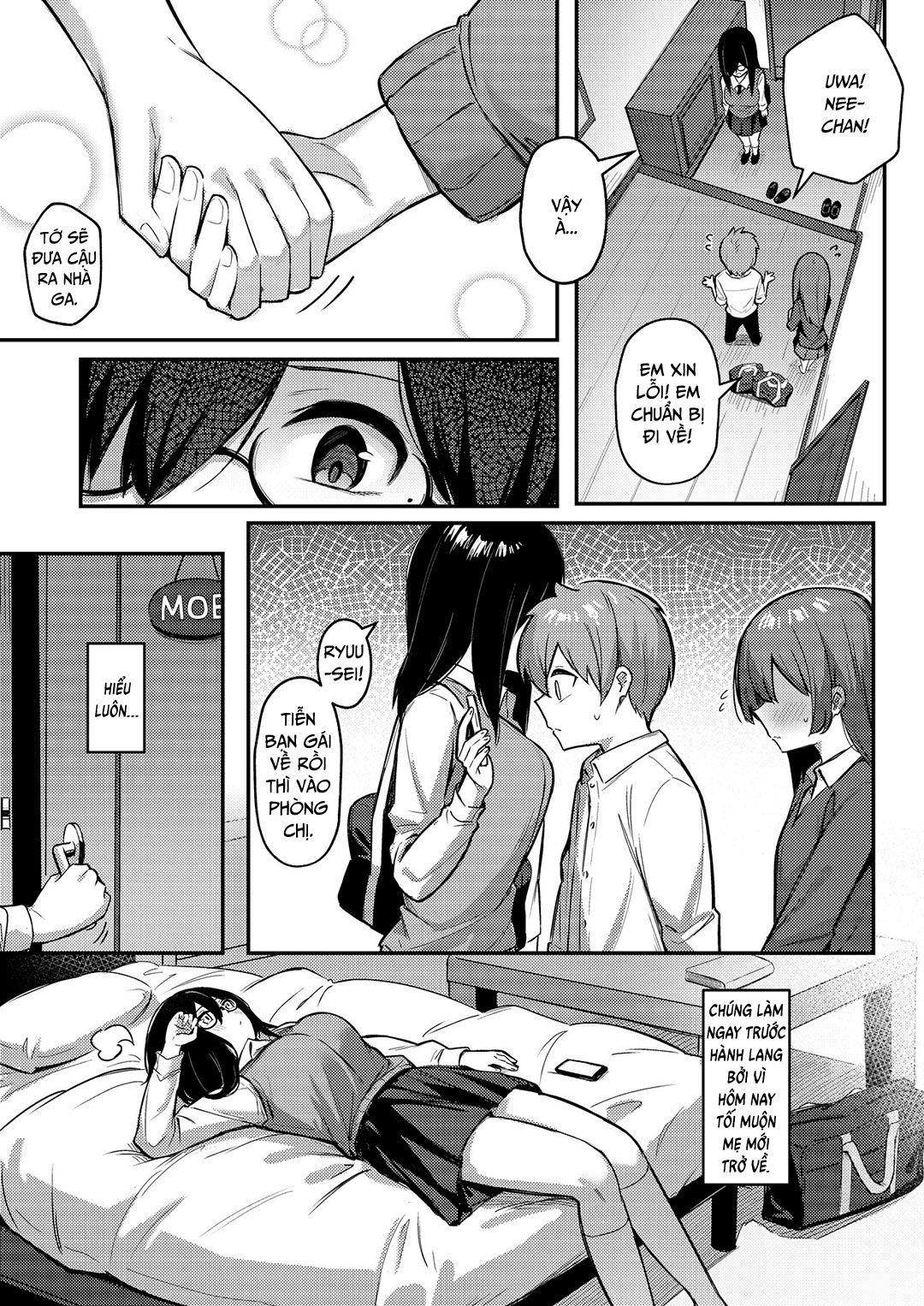 Đọc truyện hentai Chị gái ảm đạm thôi miên em trai - Oneshot