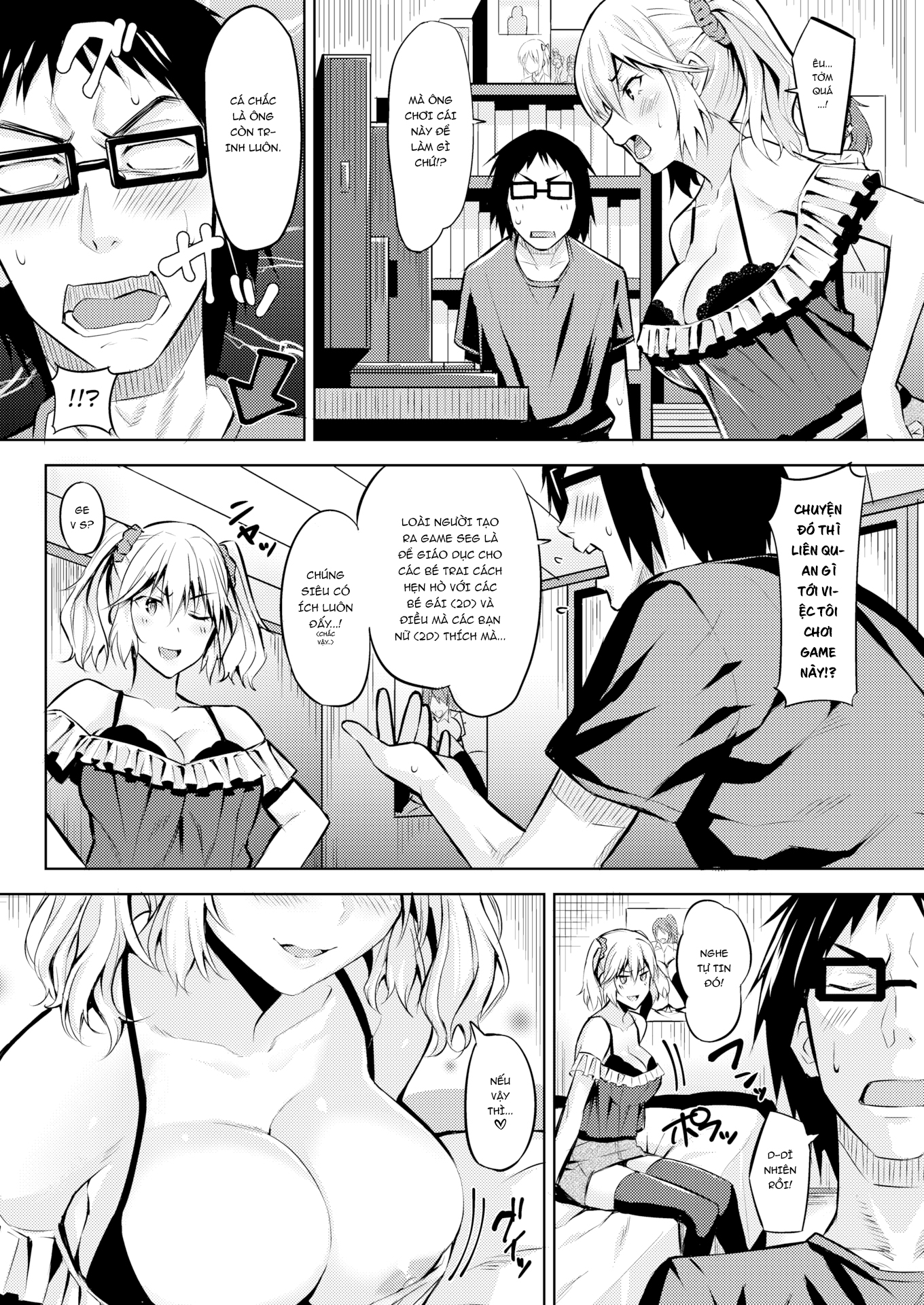 Đọc truyện hentai Trai tân gặp gái gal - Oneshot