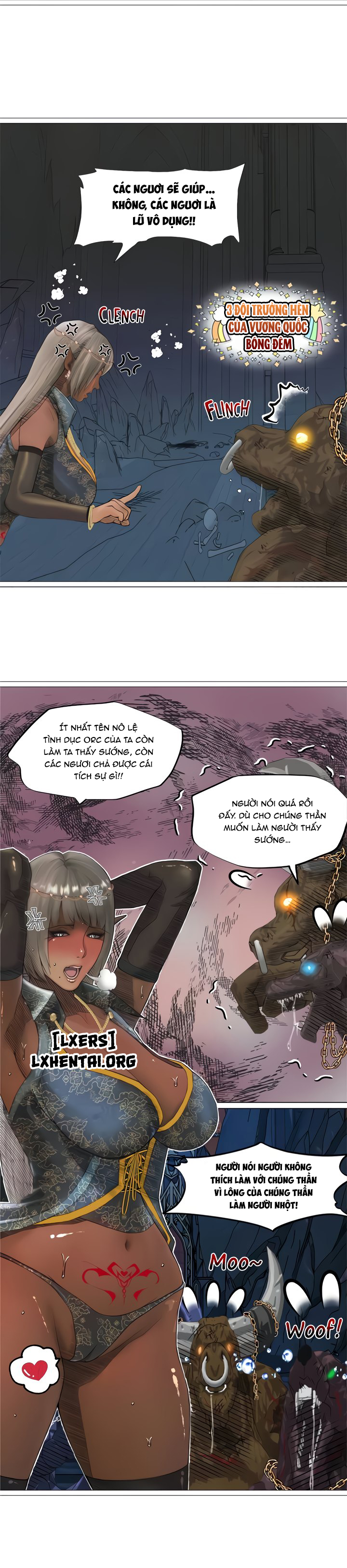 Đọc truyện hentai Nữ Hoàng Dark Elf Và Nô Lệ Orc - Chap 30