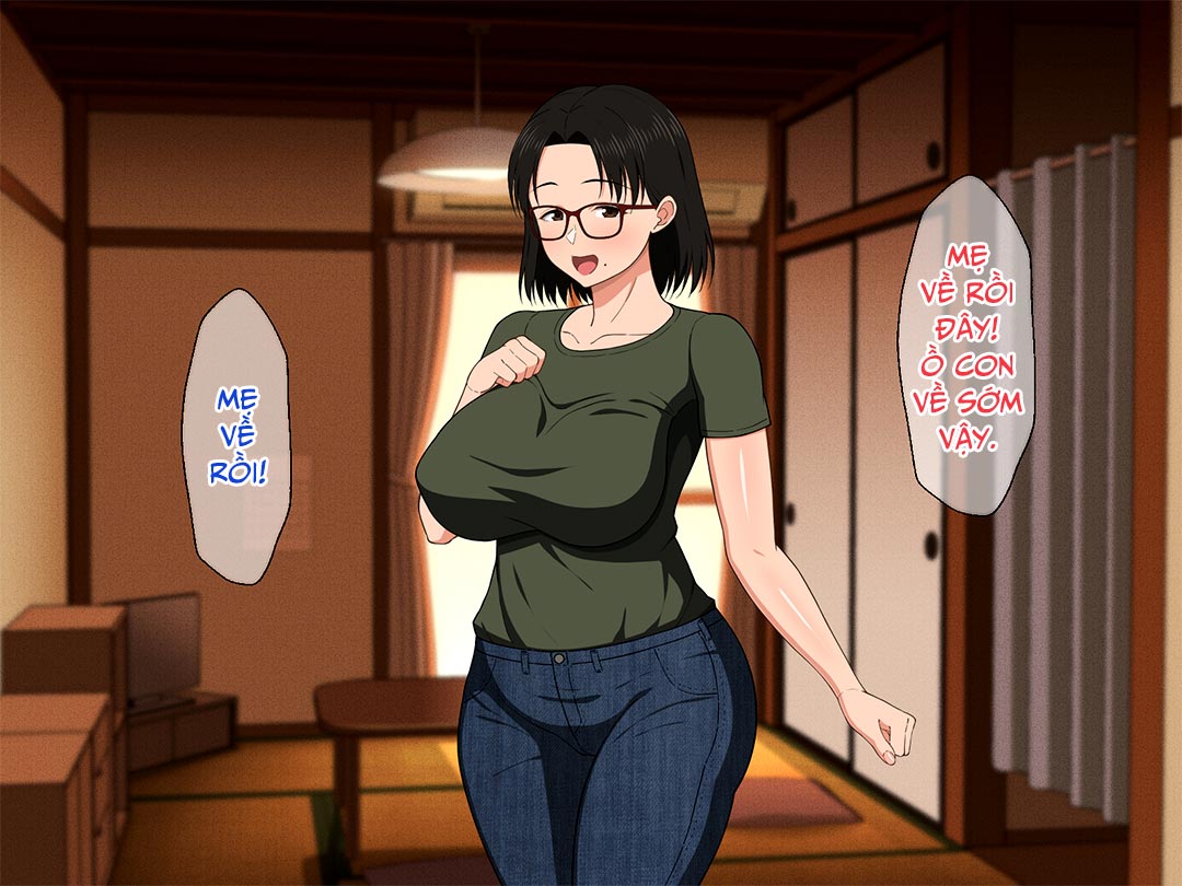 Đọc truyện hentai Khao khát người mẹ vú bự trong căn phòng nhỏ - Chap 2