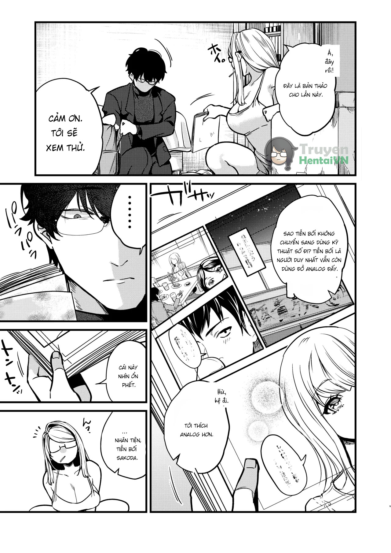 Đọc truyện hentai Ero Mangaka-san to Henshu-kun - Oneshot