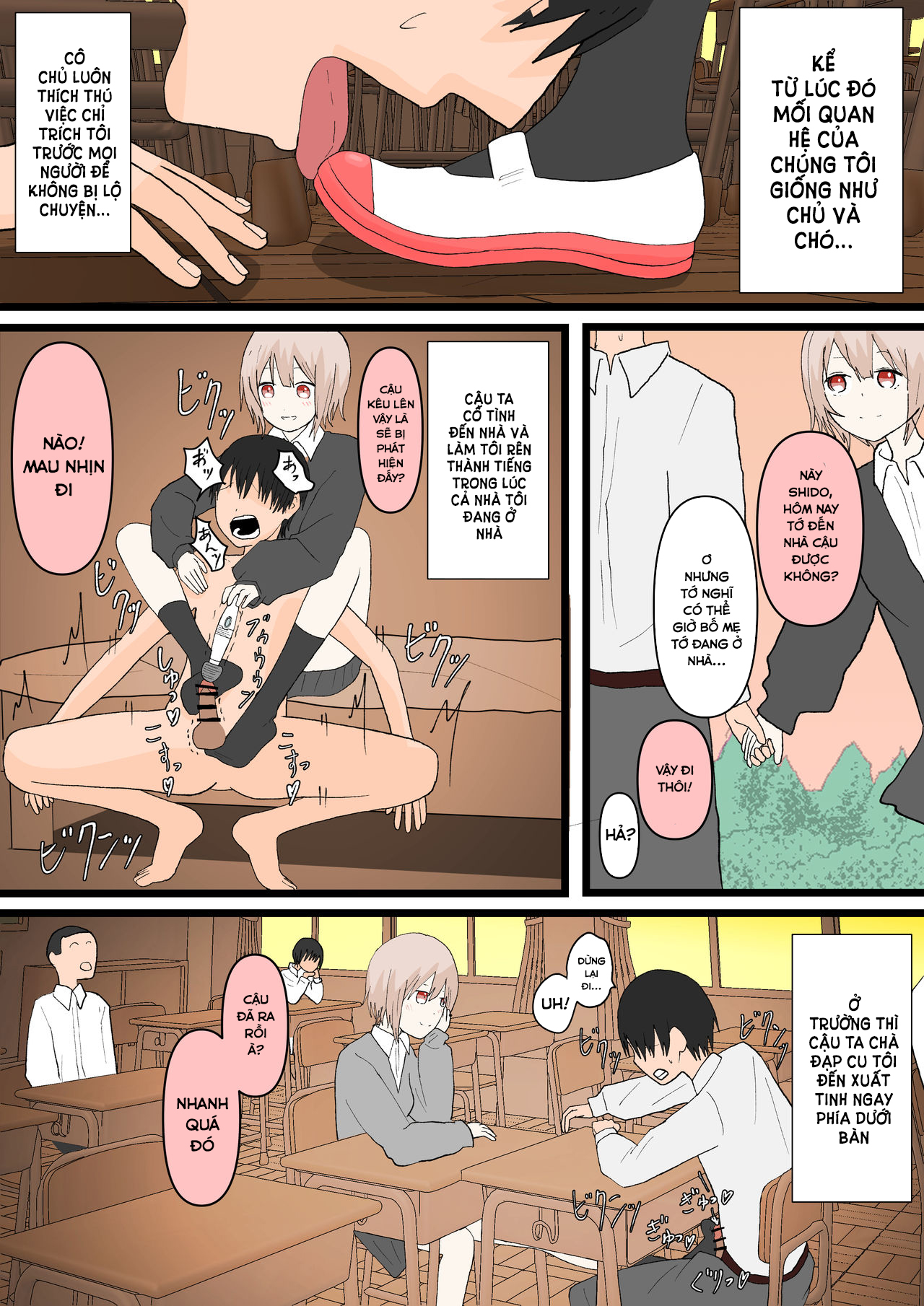 Đọc truyện hentai Người bạn thời thơ ấu và con chó - Oneshot