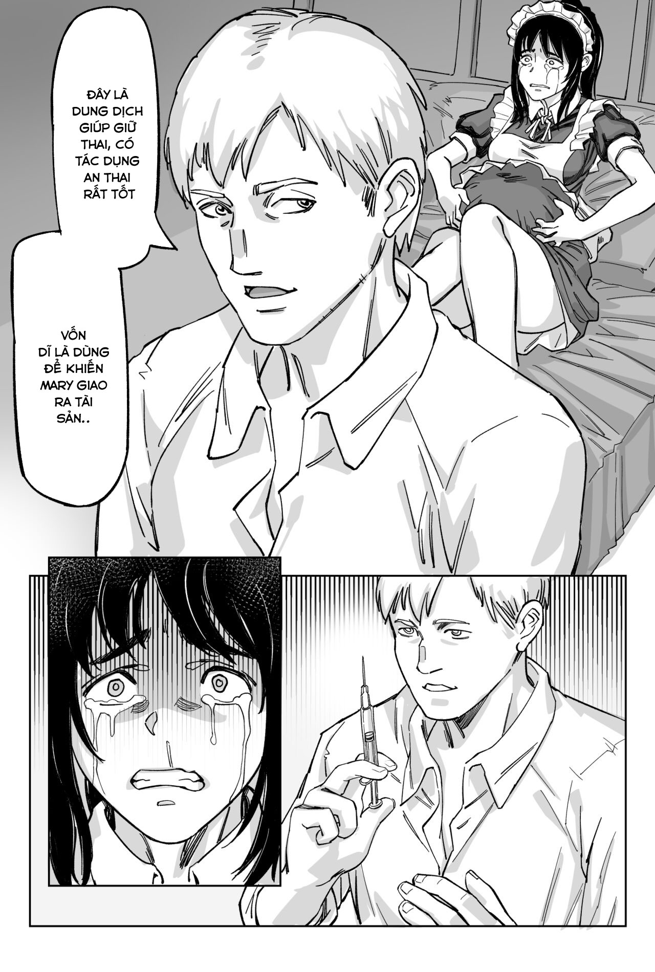 Đọc truyện hentai Gia đình giàu có sống sót - Chap 2