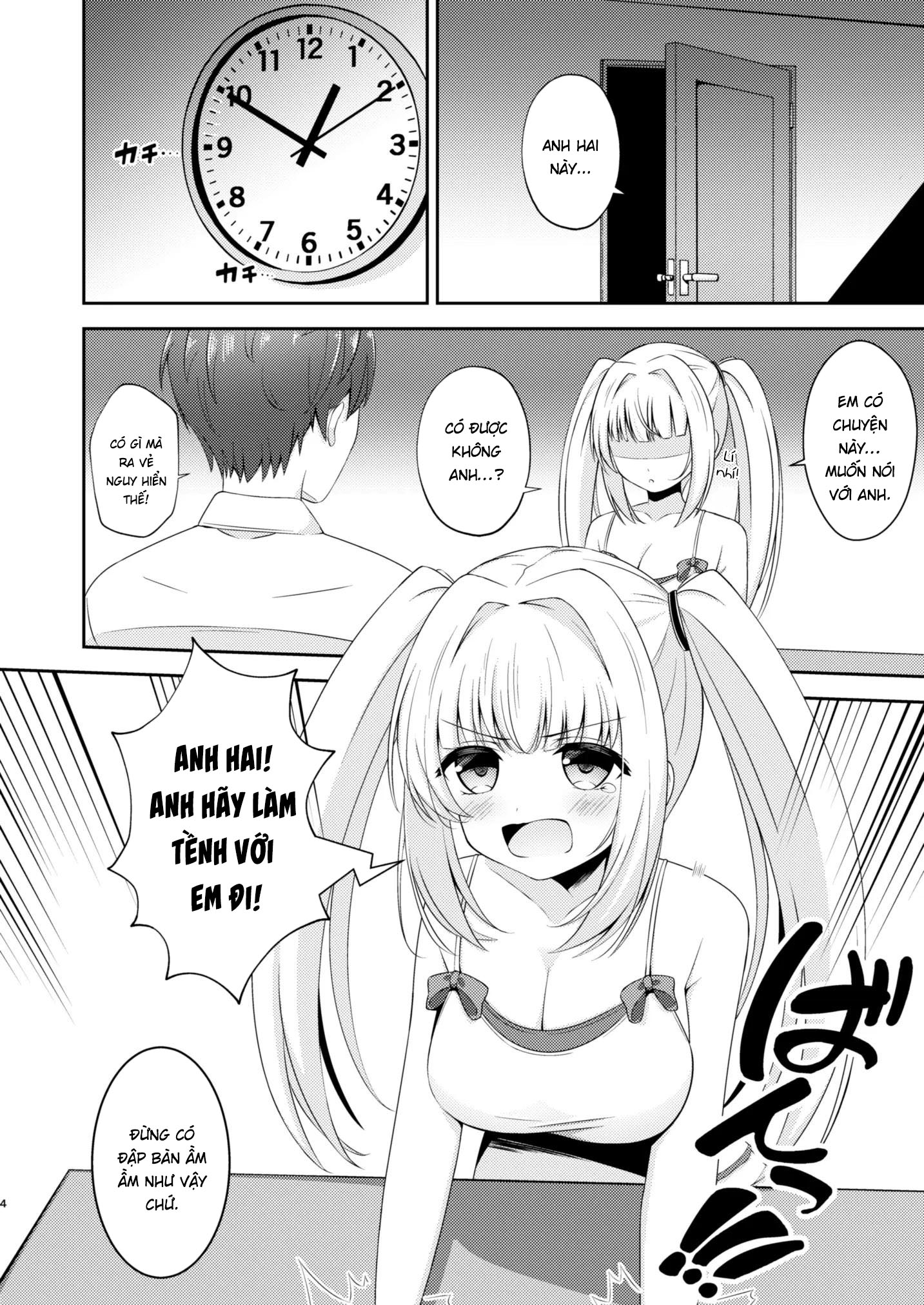 Đọc truyện hentai Cô em gái dẫm đãng chỉ làm tình với anh trai của mình! - Chap 2