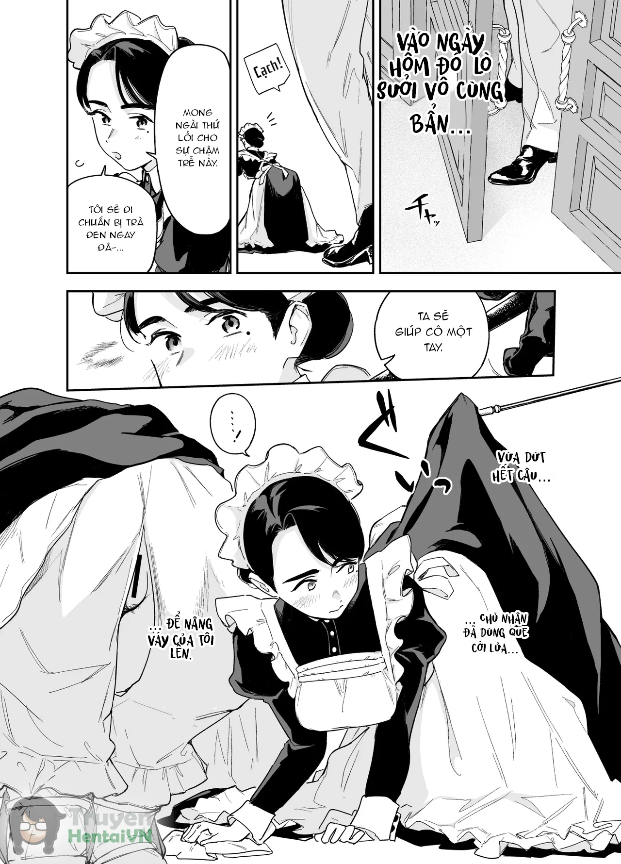 Đọc truyện hentai Wagaya no Housemaid Bridget Sei no Gohoushi ~Danro Souji kara Kozukuri made~ - Oneshot