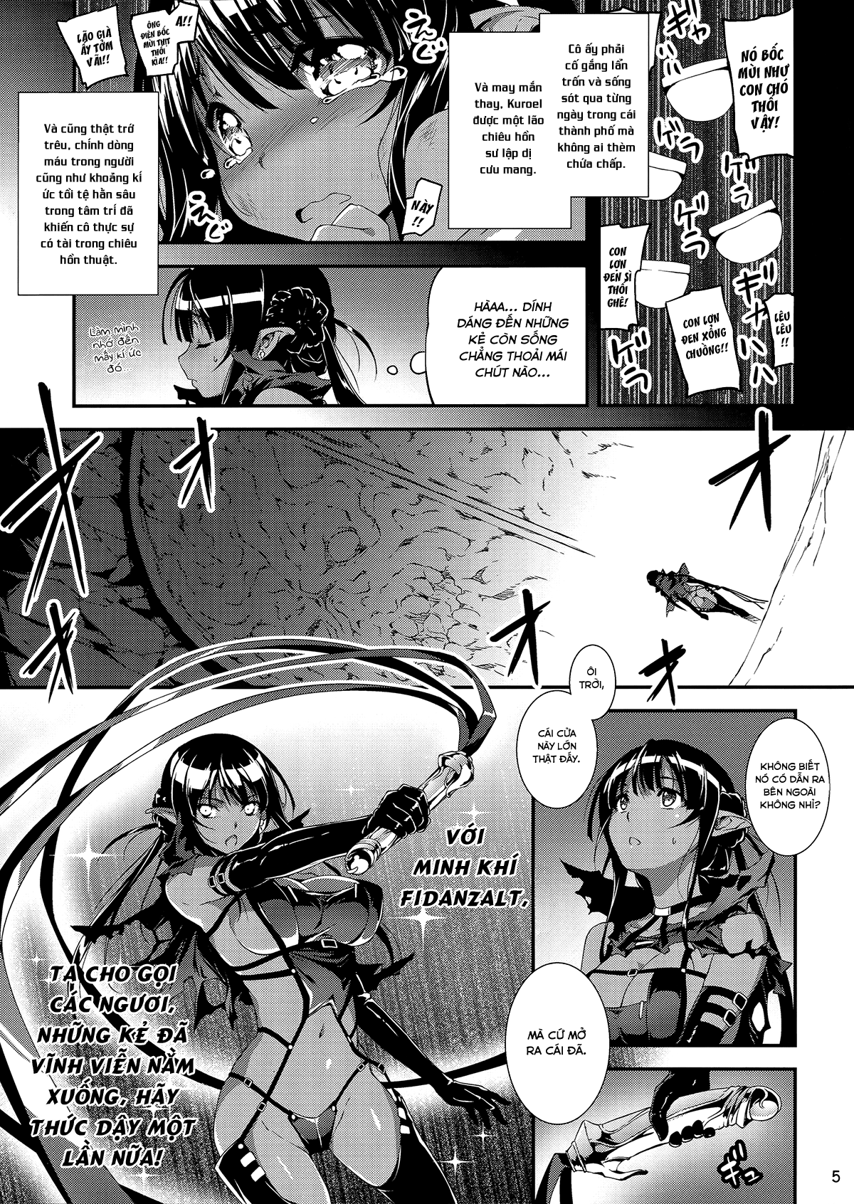 Đọc truyện hentai Anh nhân viên sang dị giới - Chap 4: Anh nhân viên hắc ám và chiêu hồn sư Kuroel