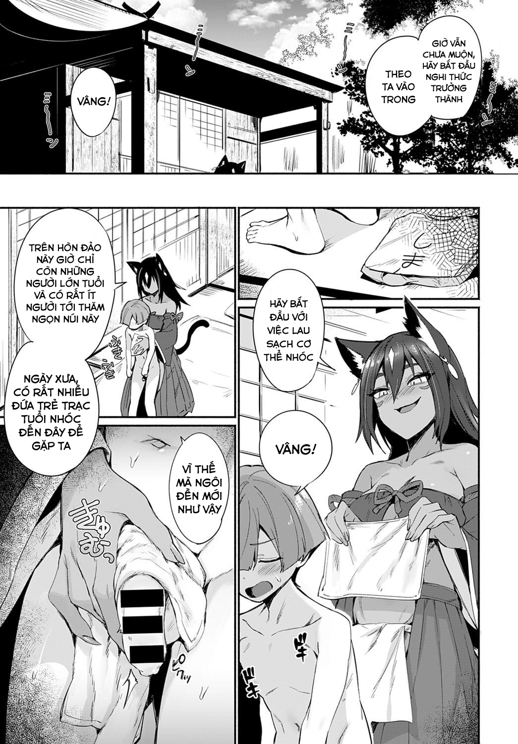 Đọc truyện hentai Tamane-sama no Kami Fudeoroshi - Oneshot