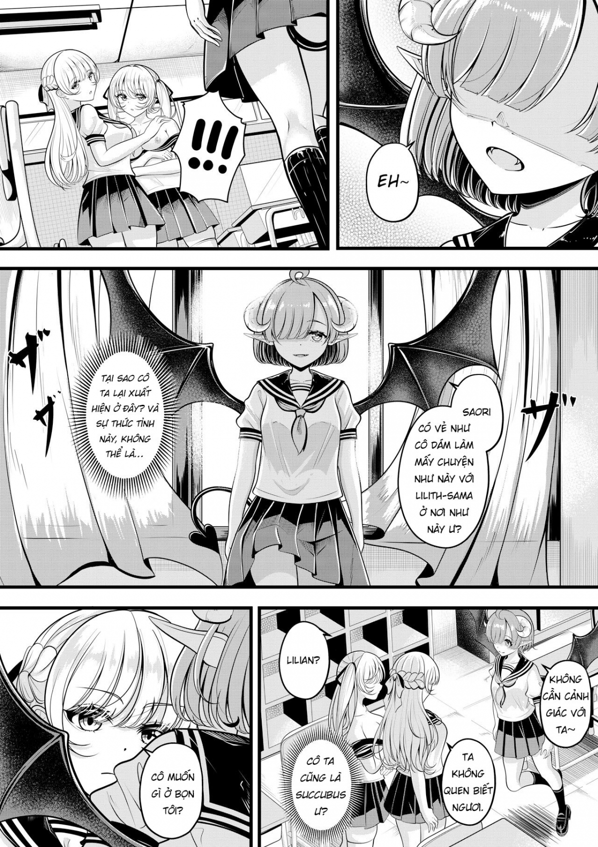 Đọc truyện hentai Lilith's Troubles - Saori's Troubles - Oneshot