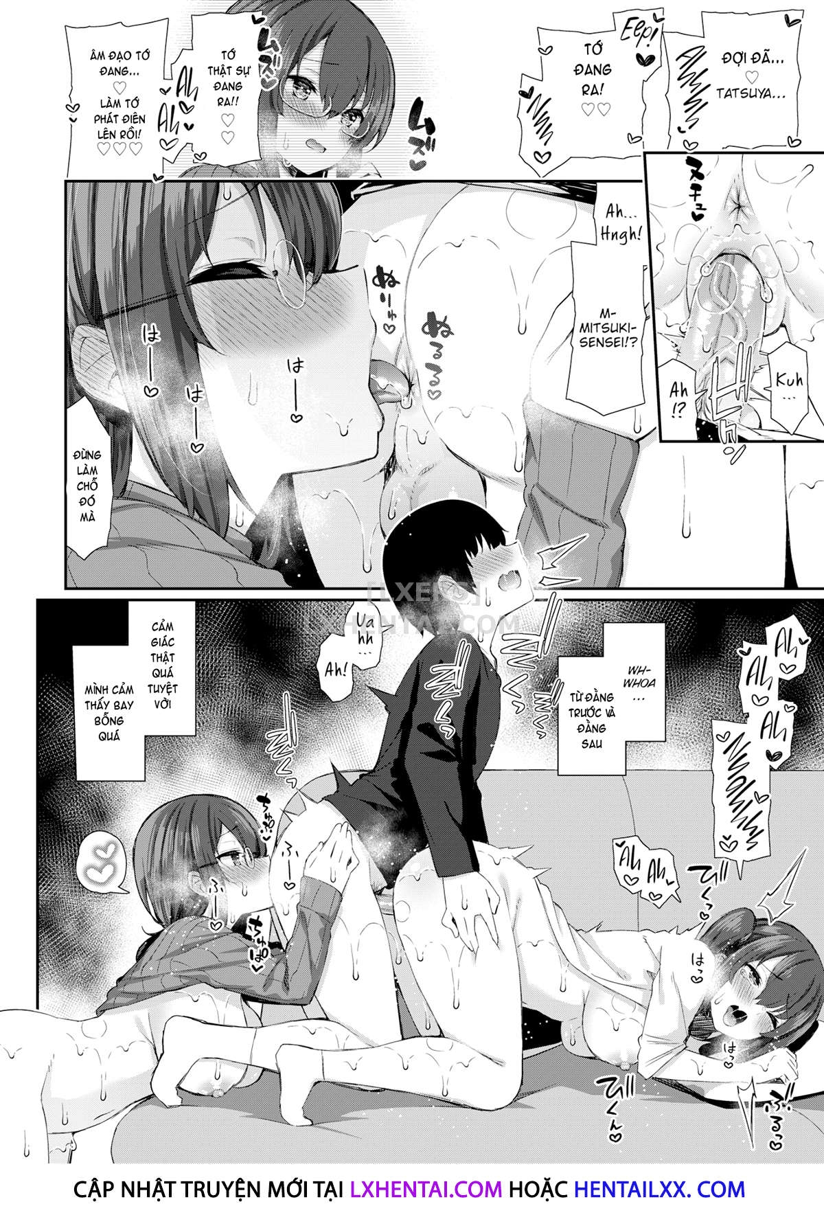 Đọc truyện hentai Teacher & Schoolgirl Sisters - Oneshot