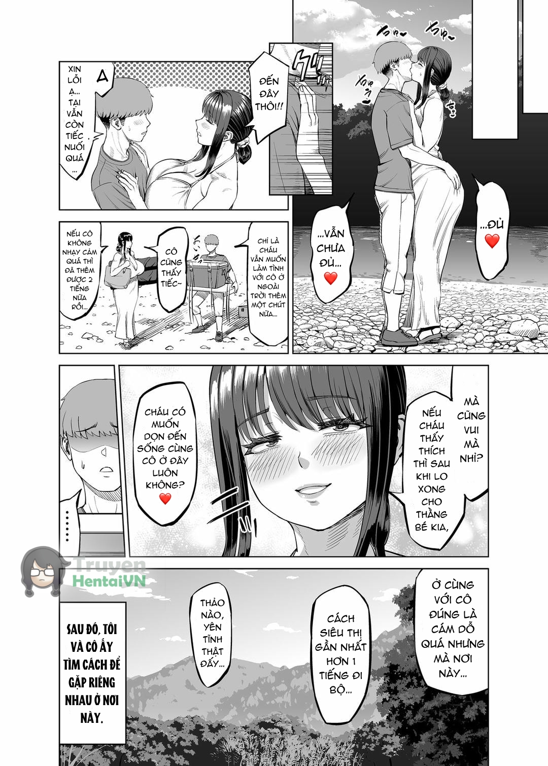 Đọc truyện hentai Tomodachi no Okaa-san ni Sasowarete... Inaka ni Kichaimashita! - Oneshot