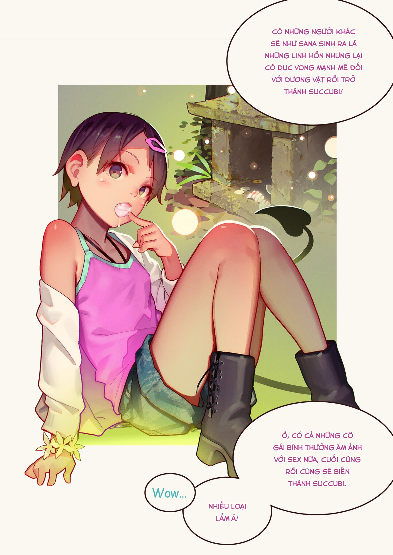 Đọc truyện hentai Cuốn sách mà 3 cô gái nghịch ngợm chơi dương vật của bạn - Oneshot.