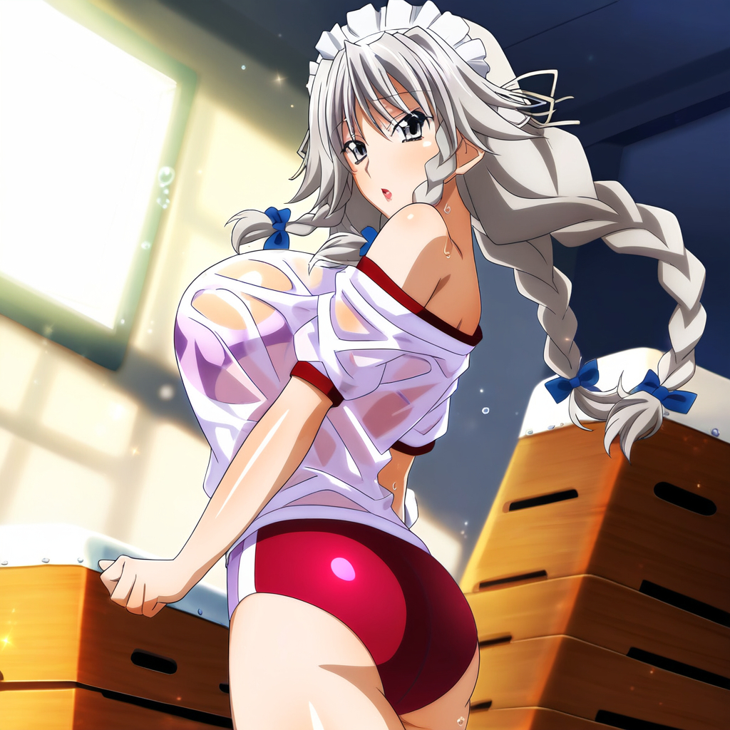 Đọc truyện hentai Tuyển tập Albums Art hentai - Chap 274 - Grayfia AI illustration gymnastics bloomers