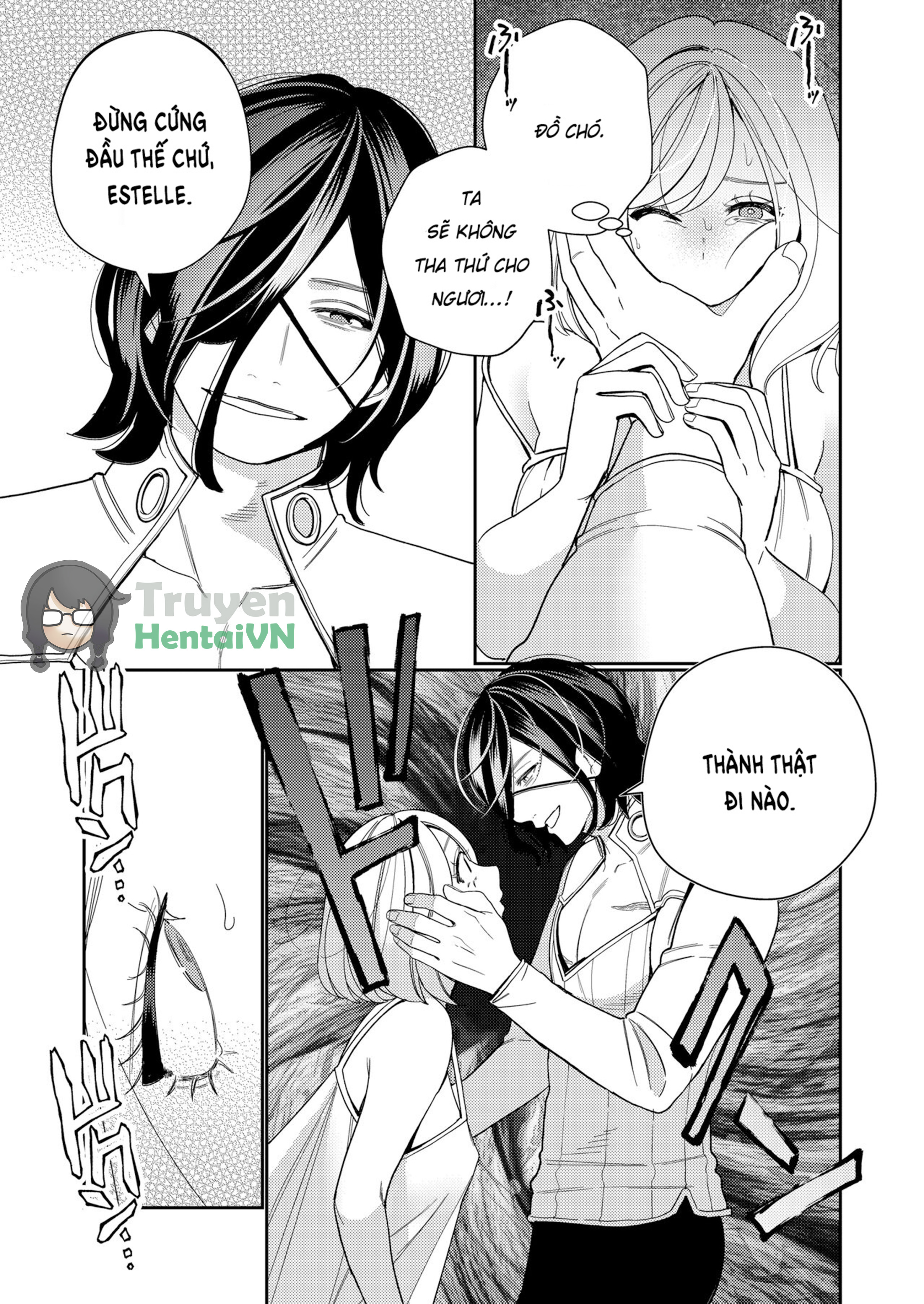 Đọc truyện hentai Seijo wa Tekikoku no Ou ni Otosareru - Oneshot