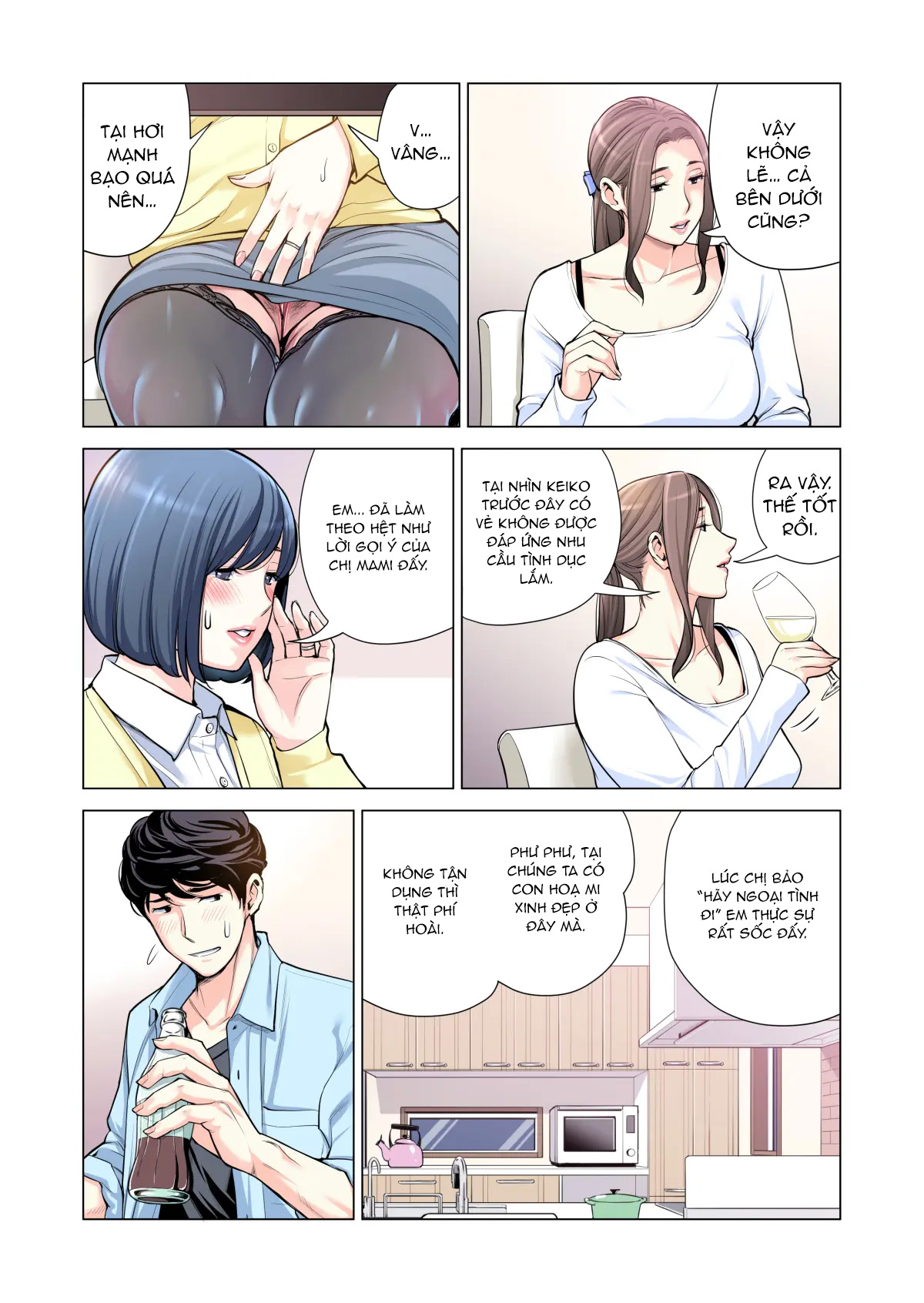 Đọc truyện hentai Bà chị có chồng ở tổ dân phố rất gợi tình 3: Bữa ăn của người có chồng - Oneshot