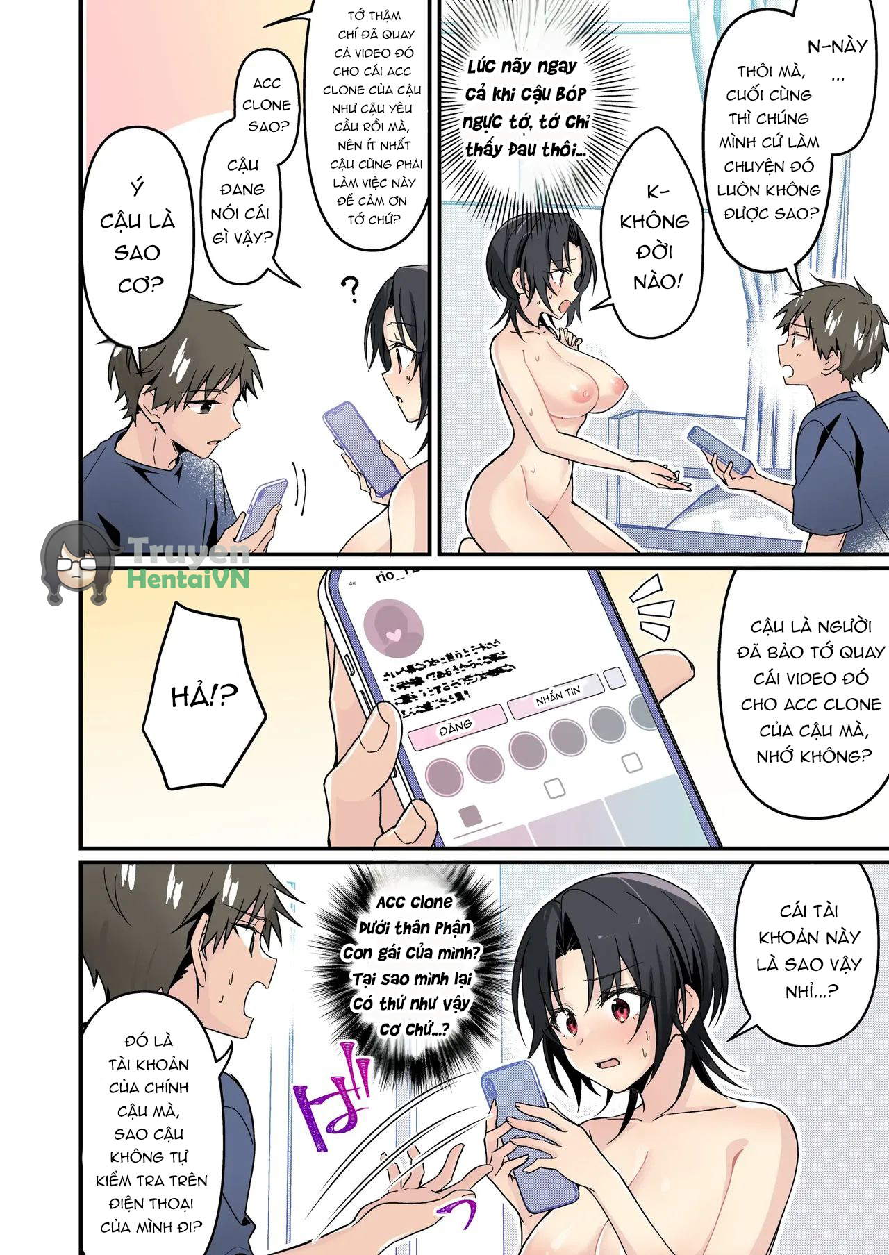 Đọc truyện hentai Jinsei Kaihen Appli de Barairo no Hibi? ~Jibun o Ukkari Dosukebe Bishoujo ni~ - Oneshot