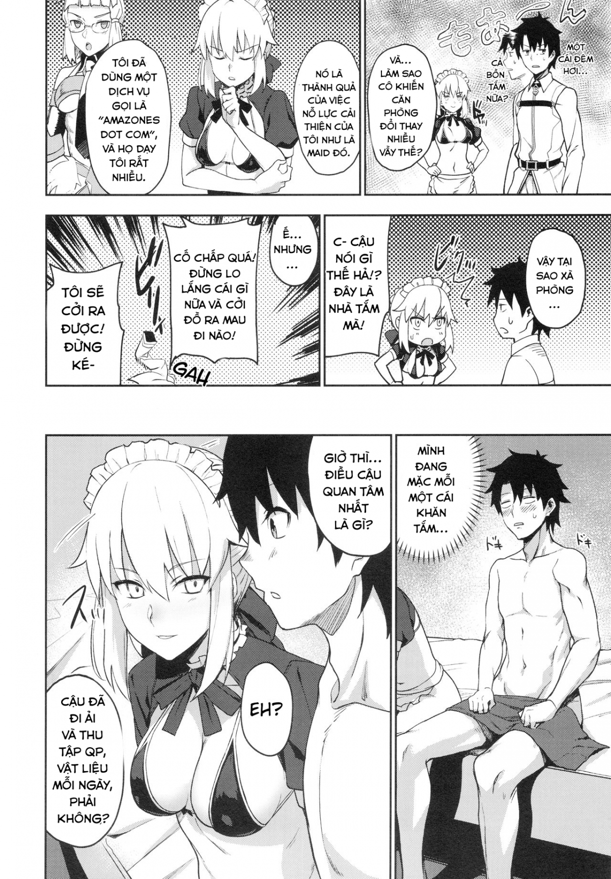 Đọc truyện hentai Chaldea Soap SSS-kyuu Gohoushi Maid - Oneshot