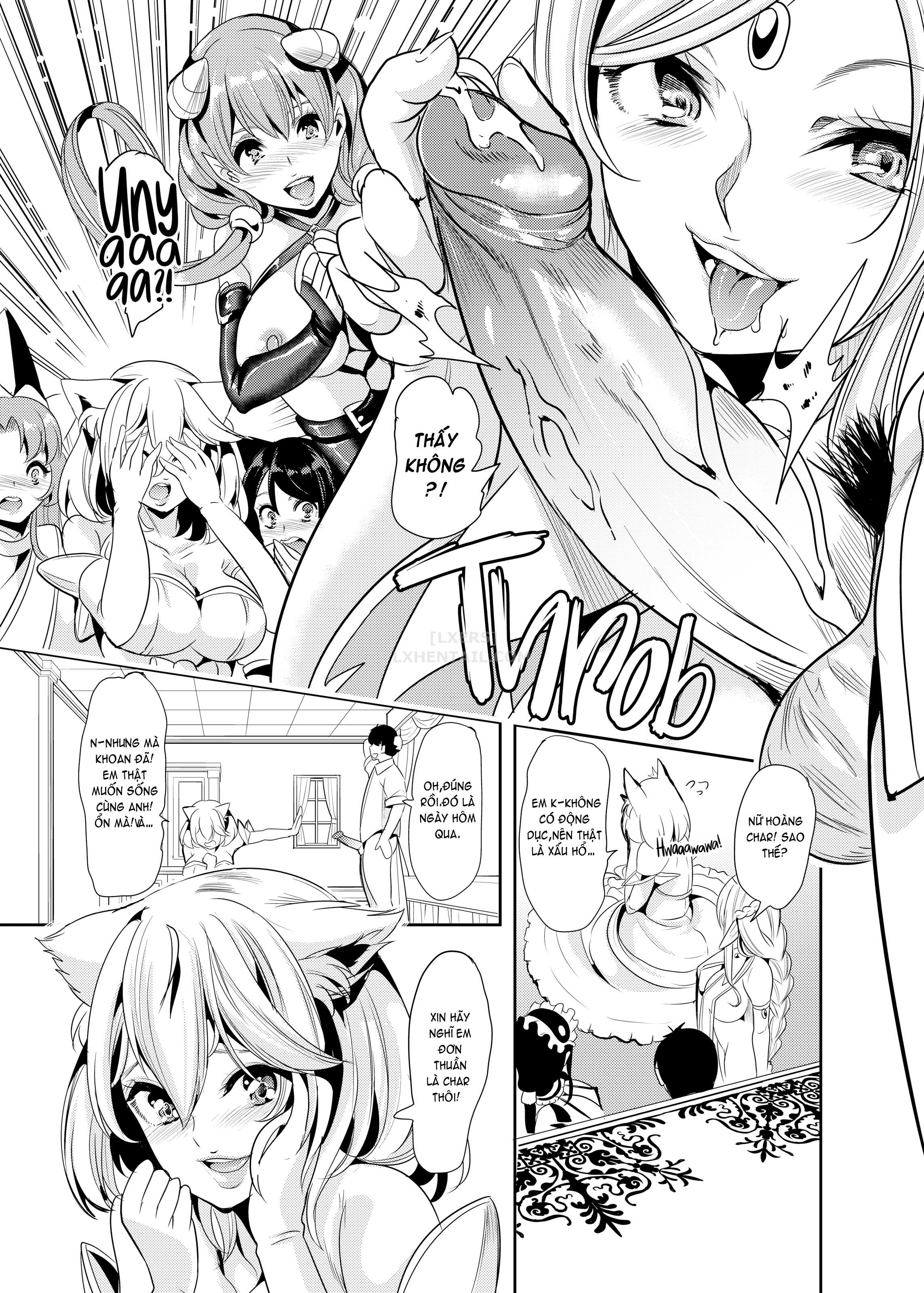 Đọc truyện hentai My Harem in Another World Collection - Chap 4 - Eight-Way Huge Cat Orgy!