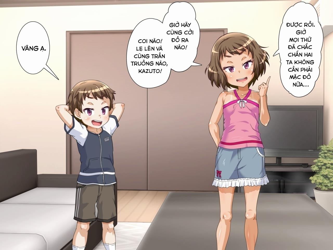 Đọc truyện hentai Home alone phiên bản 2 chị em!!! - Chap 1: Mở đầu sương sương + cầu thang