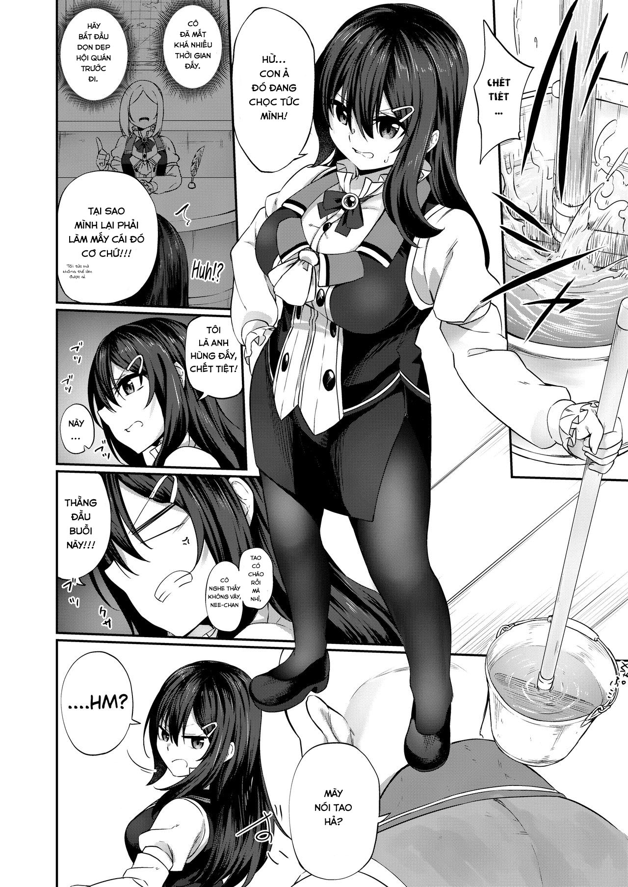 Đọc truyện hentai Ranbou Yuusha ga Bouken-sha Gild no Uketsuke jou ni Natte Shiawase ni Naru Hanashi - Chap 1