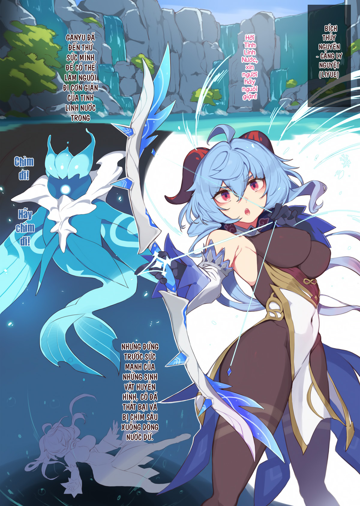 Đọc truyện hentai ✦Kakushi Hikyou✦ Kouhai Suraimu no Doukutu (Genshin Impact) - Oneshot