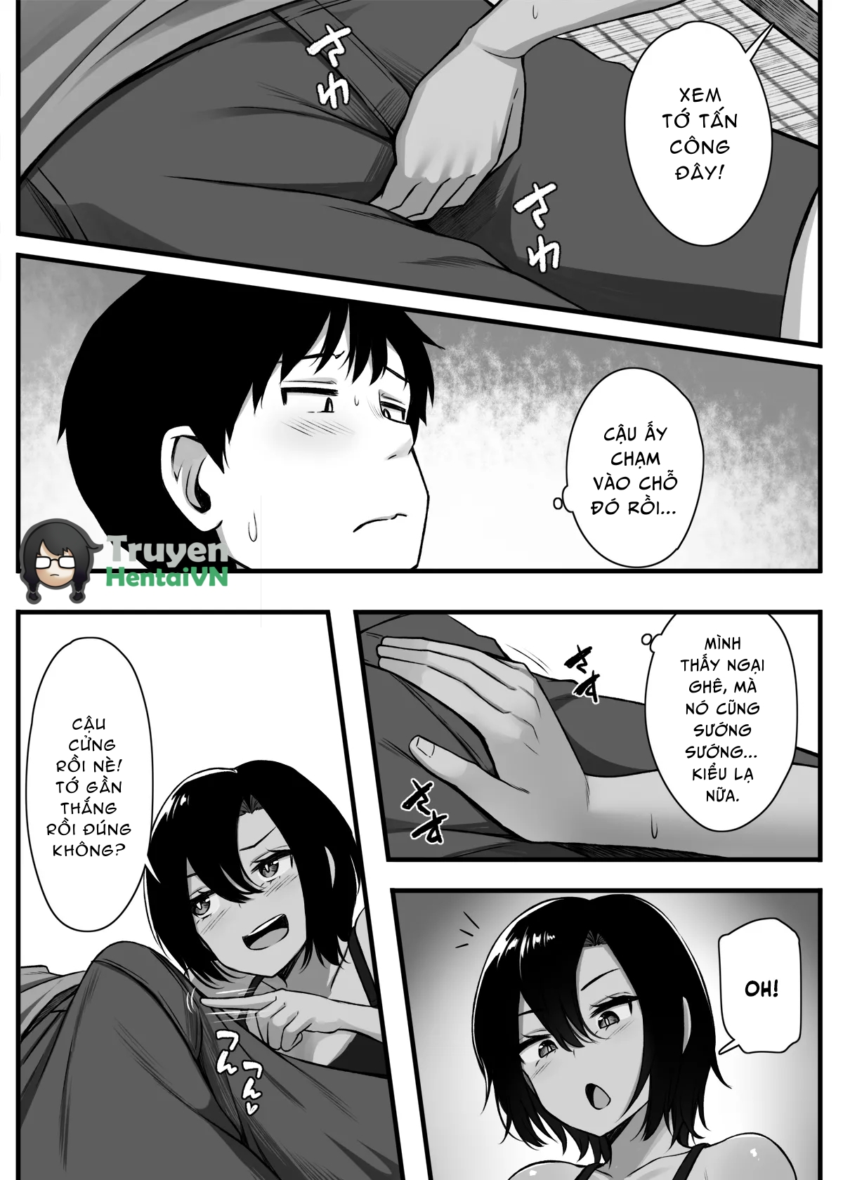 Đọc truyện hentai Makezu Girai na Osananajimi to H Shoubu suru Hanashi - Oneshot