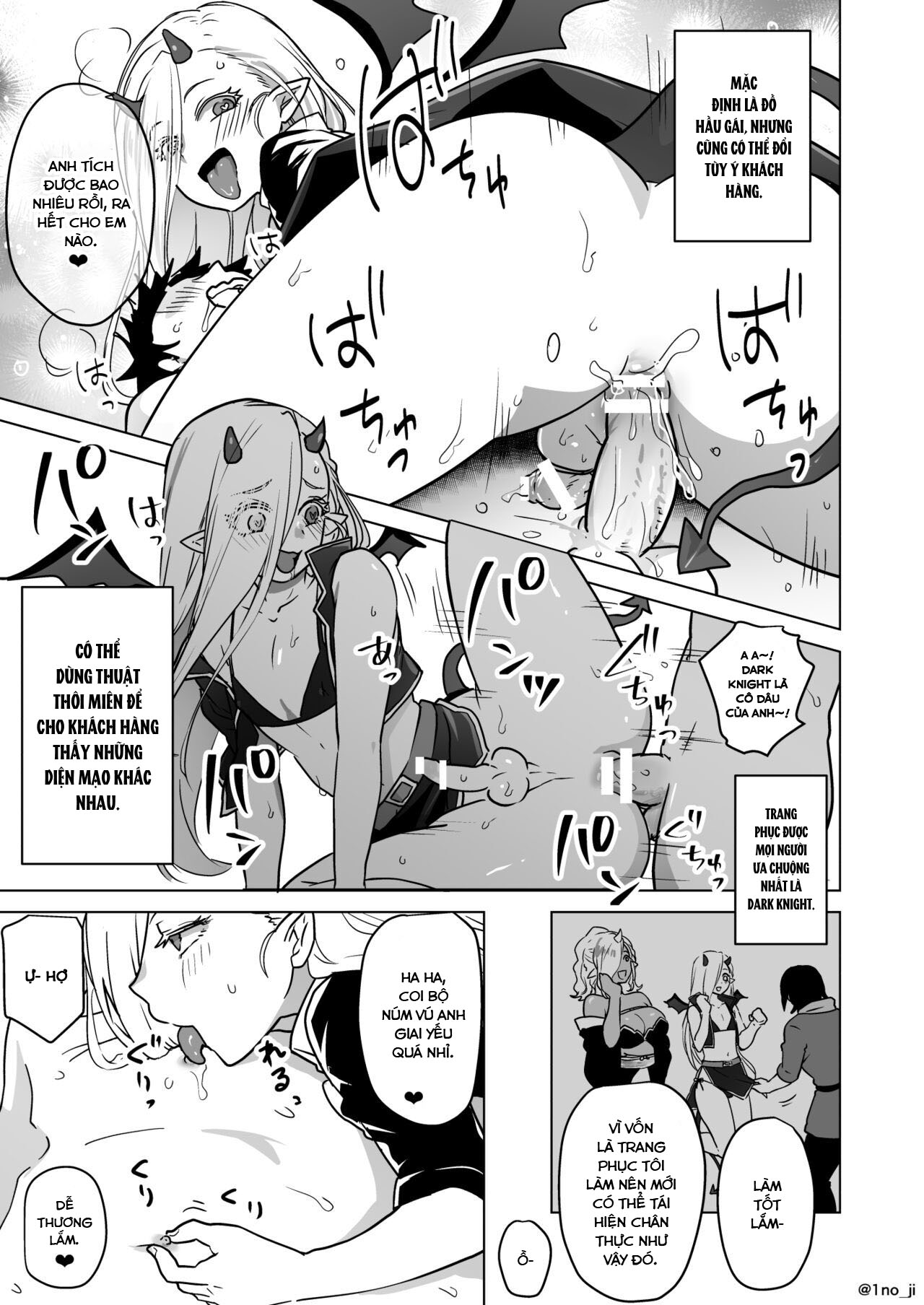 Đọc truyện hentai Câu chuyện về một cựu thủ lĩnh của quân đội Quỷ vương thua một anh hùng và bị biến thành nữ. - Oneshot