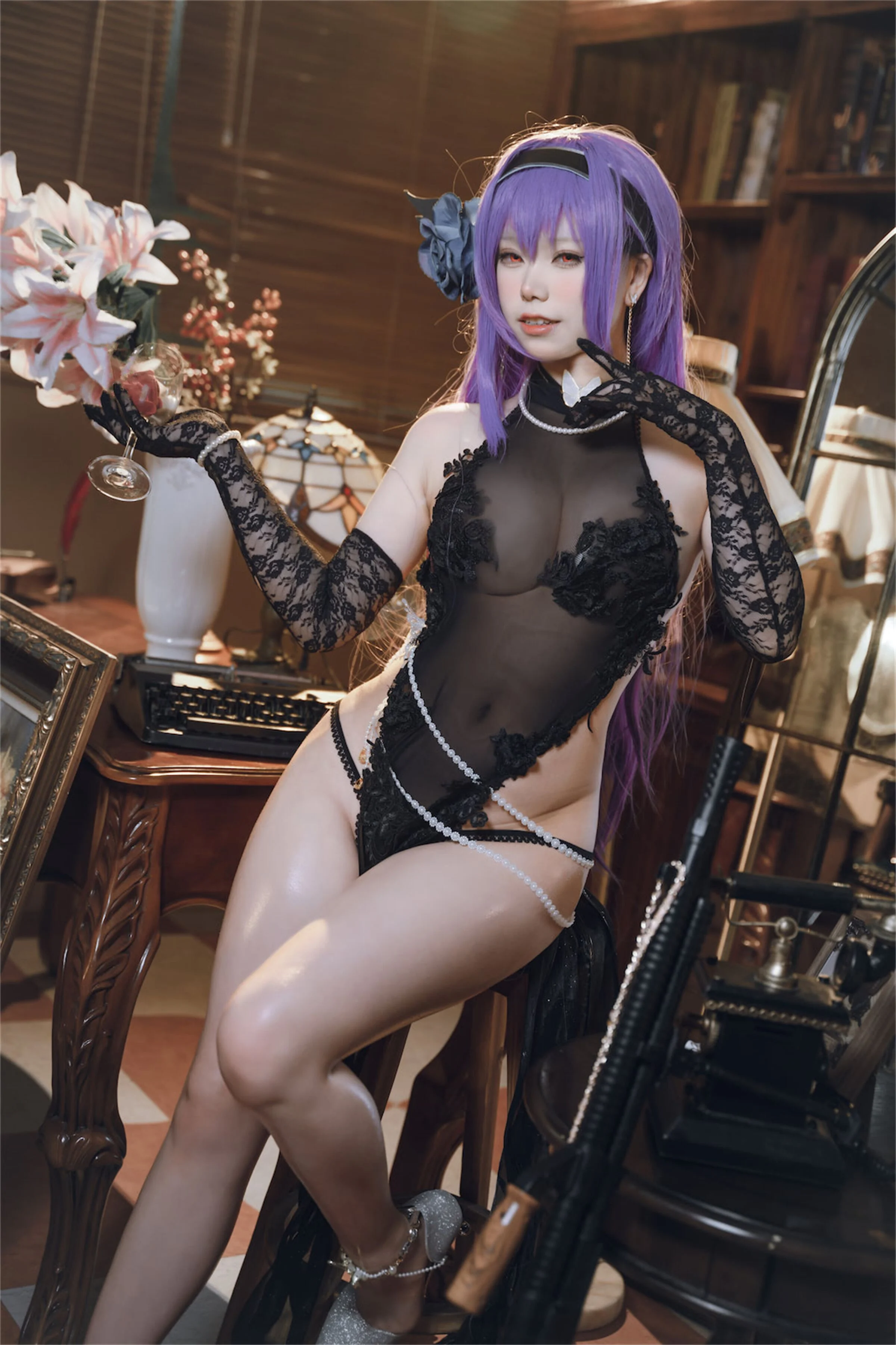 Đọc truyện hentai Tuyển tập Albums siêu phẩm Cosplay - Chap 568 - One North – Dark Rose Swaying