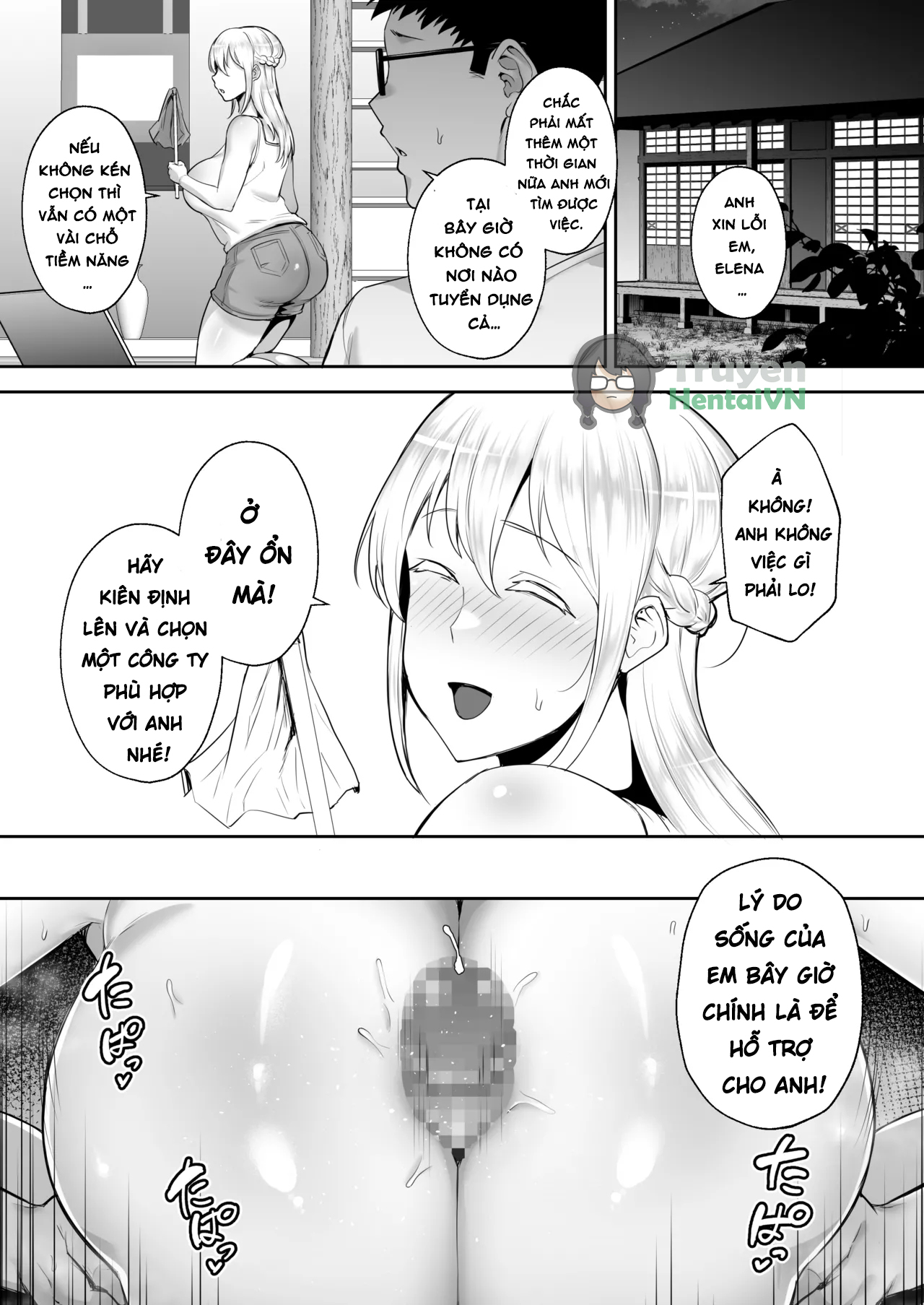 Đọc truyện hentai Cộ gái tóc vàng ngực bự và chú - Oneshot