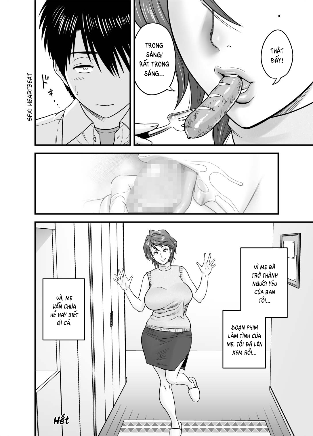 Đọc truyện hentai Vì mẹ tôi trở thành người yêu của bạn tôi - Oneshot