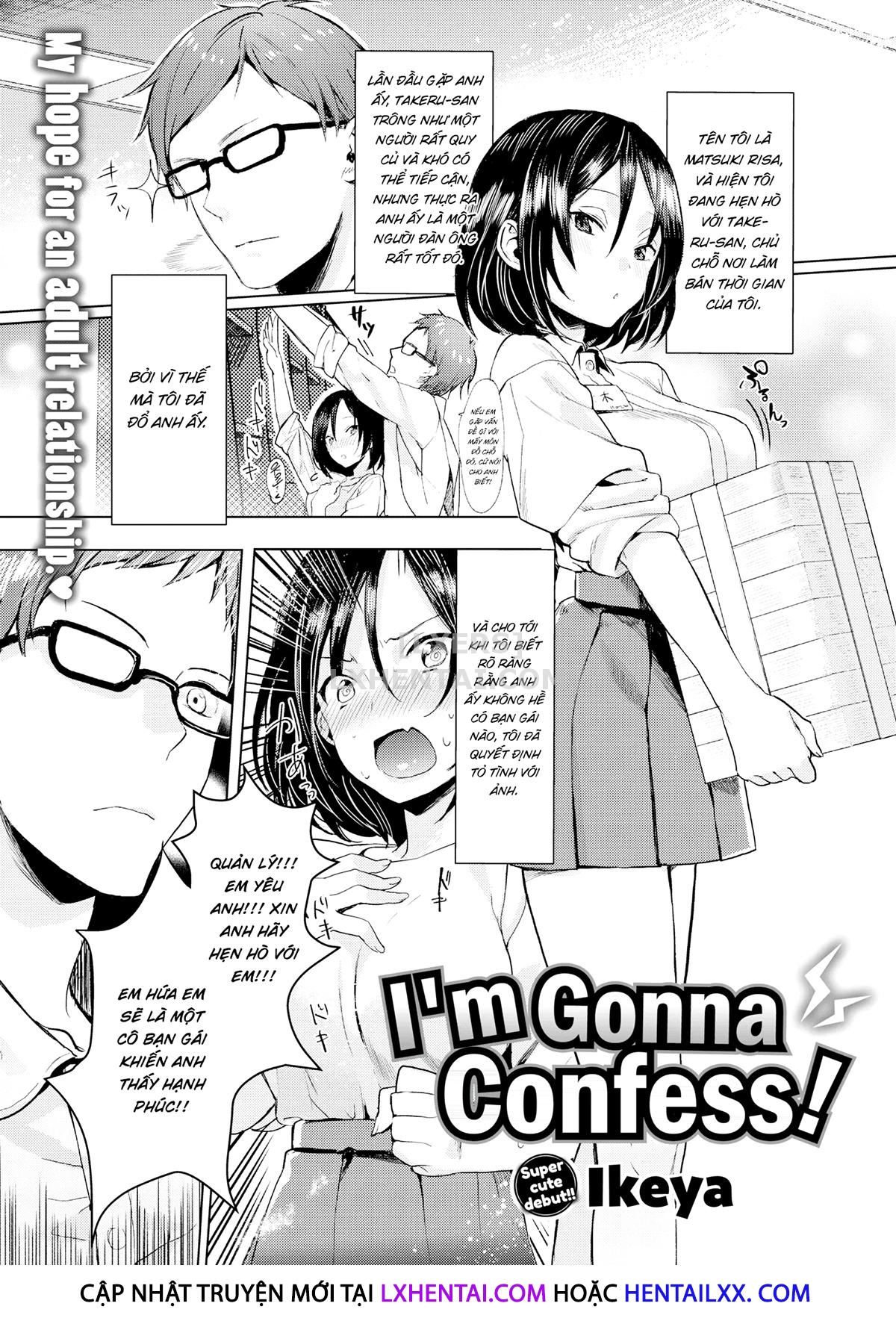 Đọc truyện hentai I'm Gonna Confess! - Oneshot