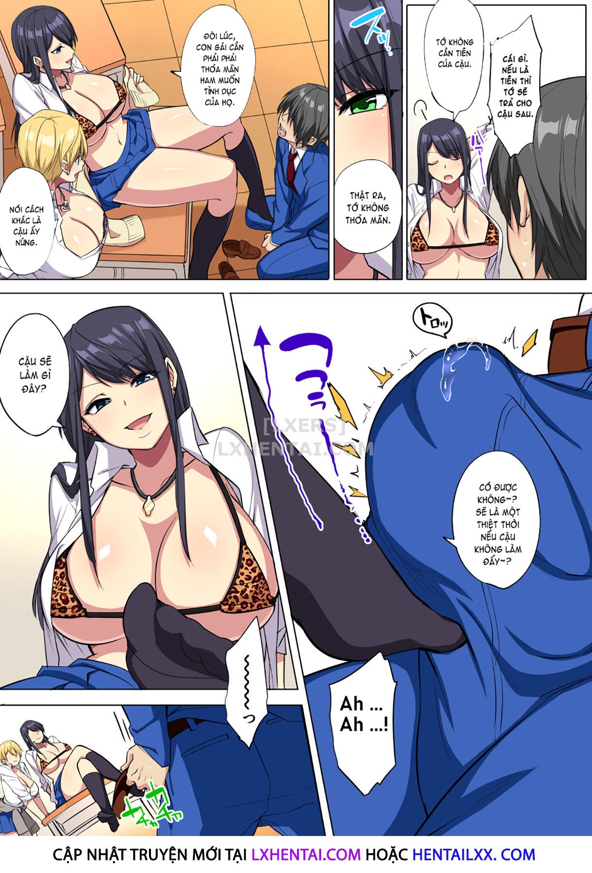 Đọc truyện hentai My Big Cock Is Getting Squeezed By Huge Breasted Bitch Gals!! - Chap 1