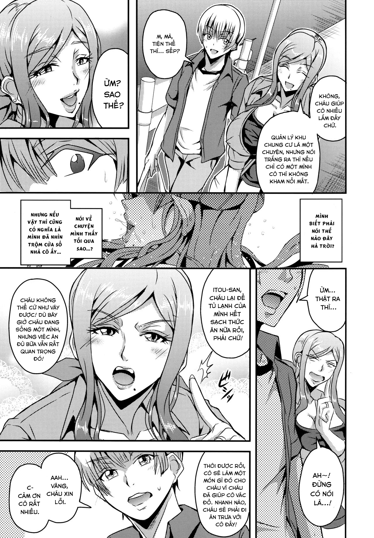 Đọc truyện hentai Cô nội trợ nhà bên là succubus - Oneshot